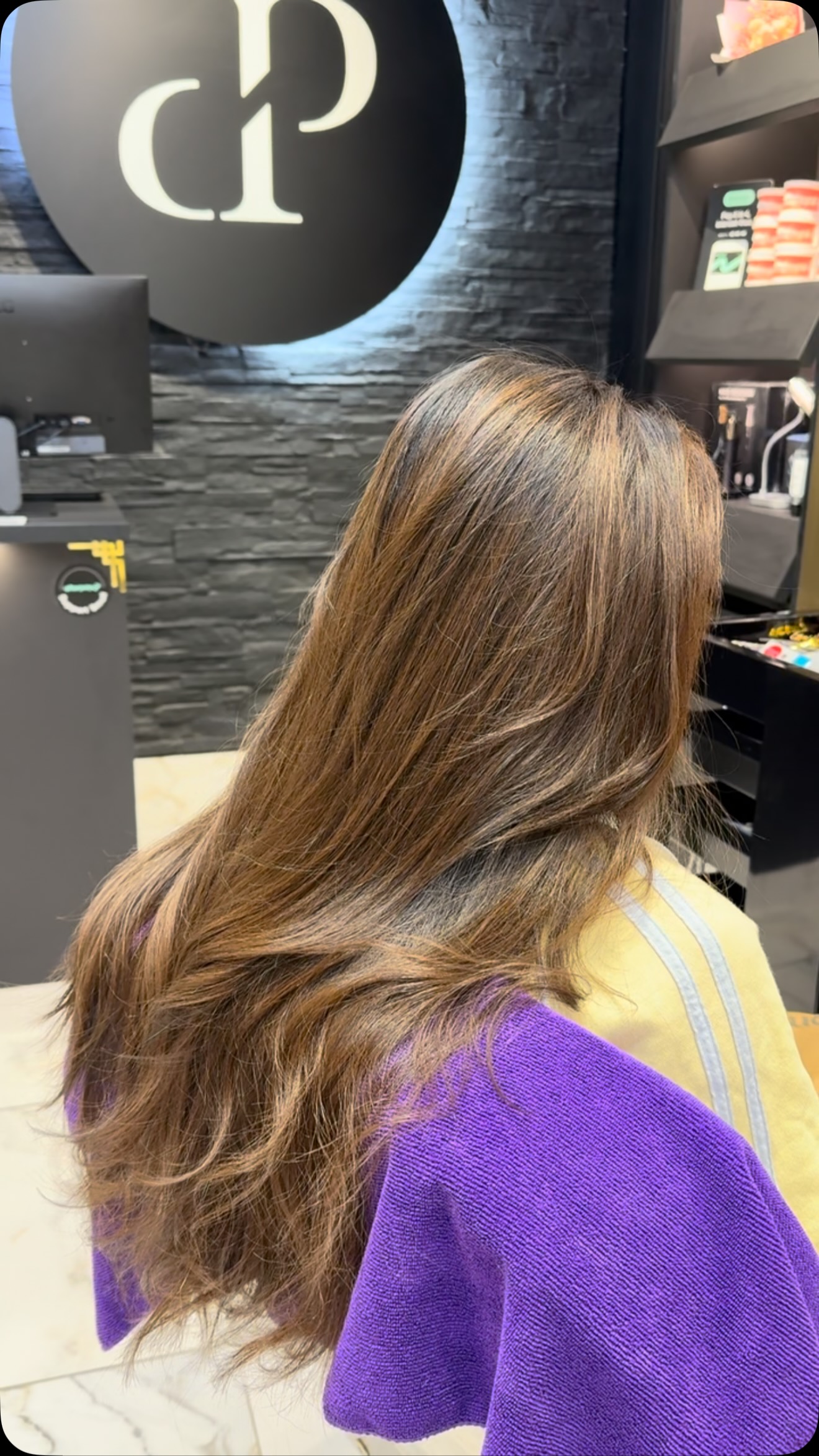 Diamond Pearlsnz Facebook ad: A beautiful golden caramel brunette transformation…