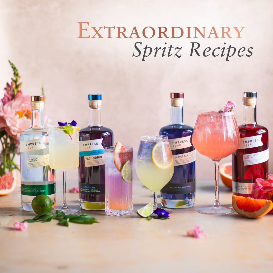 Empress 1908 Gin Facebook ad: Spritz season your way- discover deliciously effervescent…