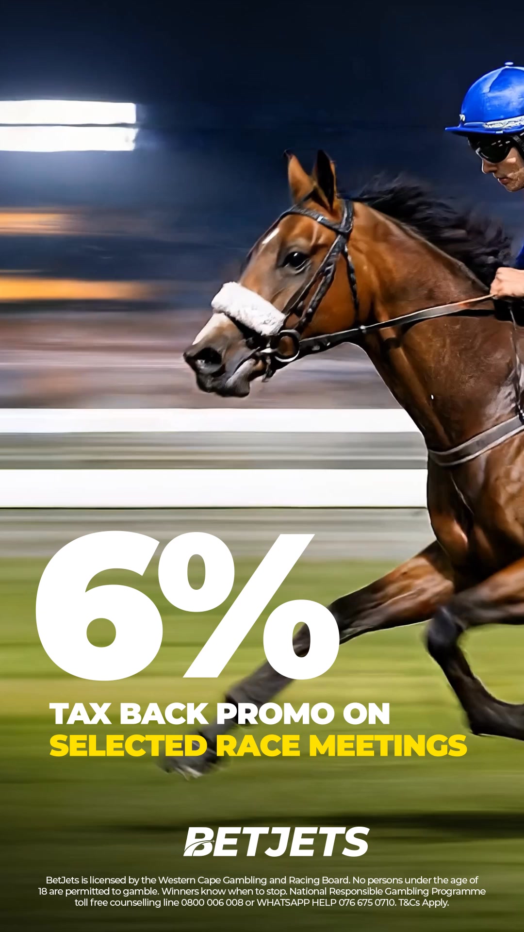 BetJets Facebook ad: Confidence on Every Race