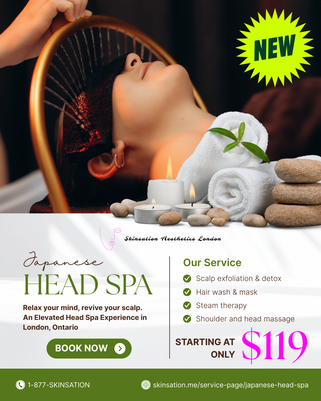 Skinsation Aesthetics London Facebook ad