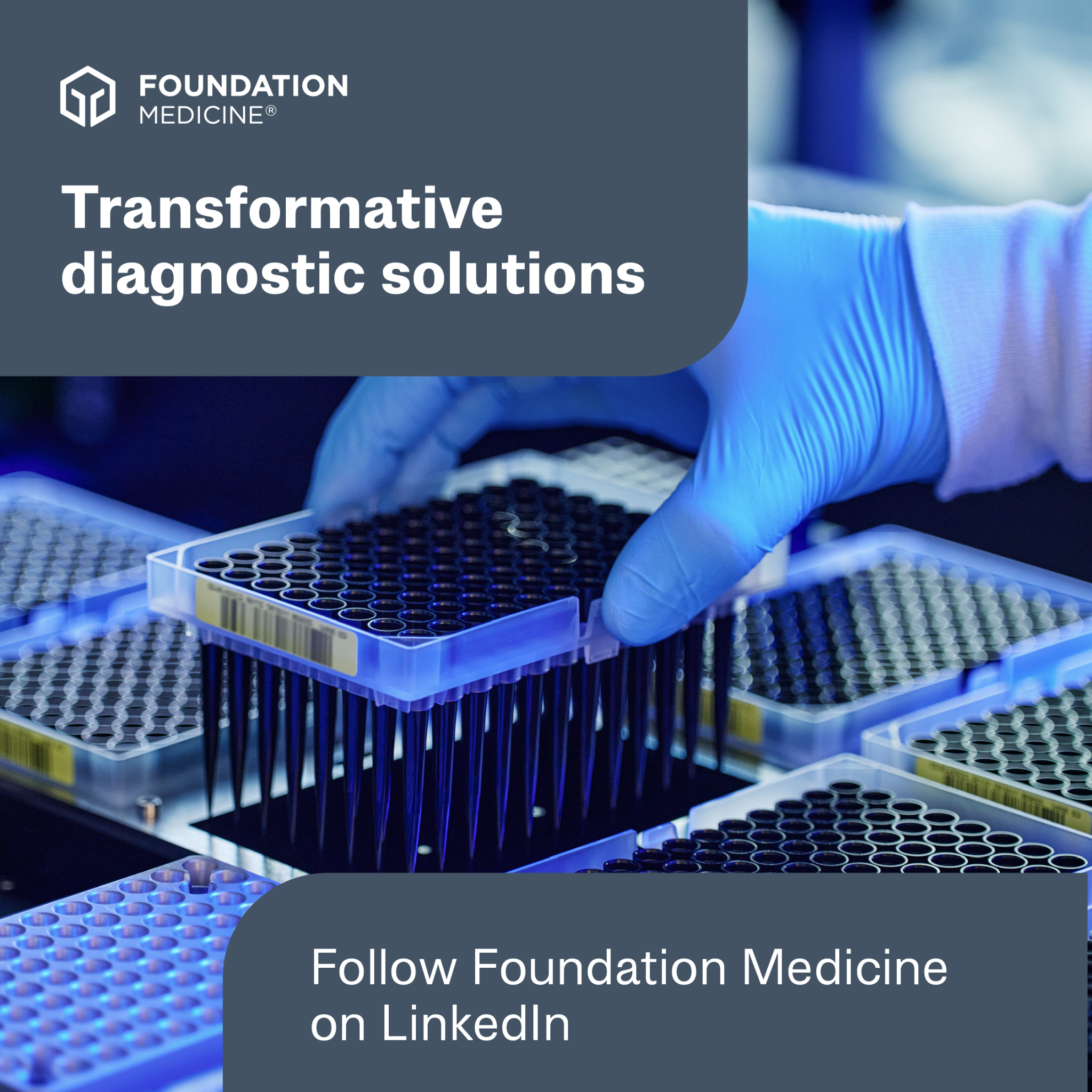 Foundation Medicine Facebook ad: Transformative Diagnostics for Personalized Care