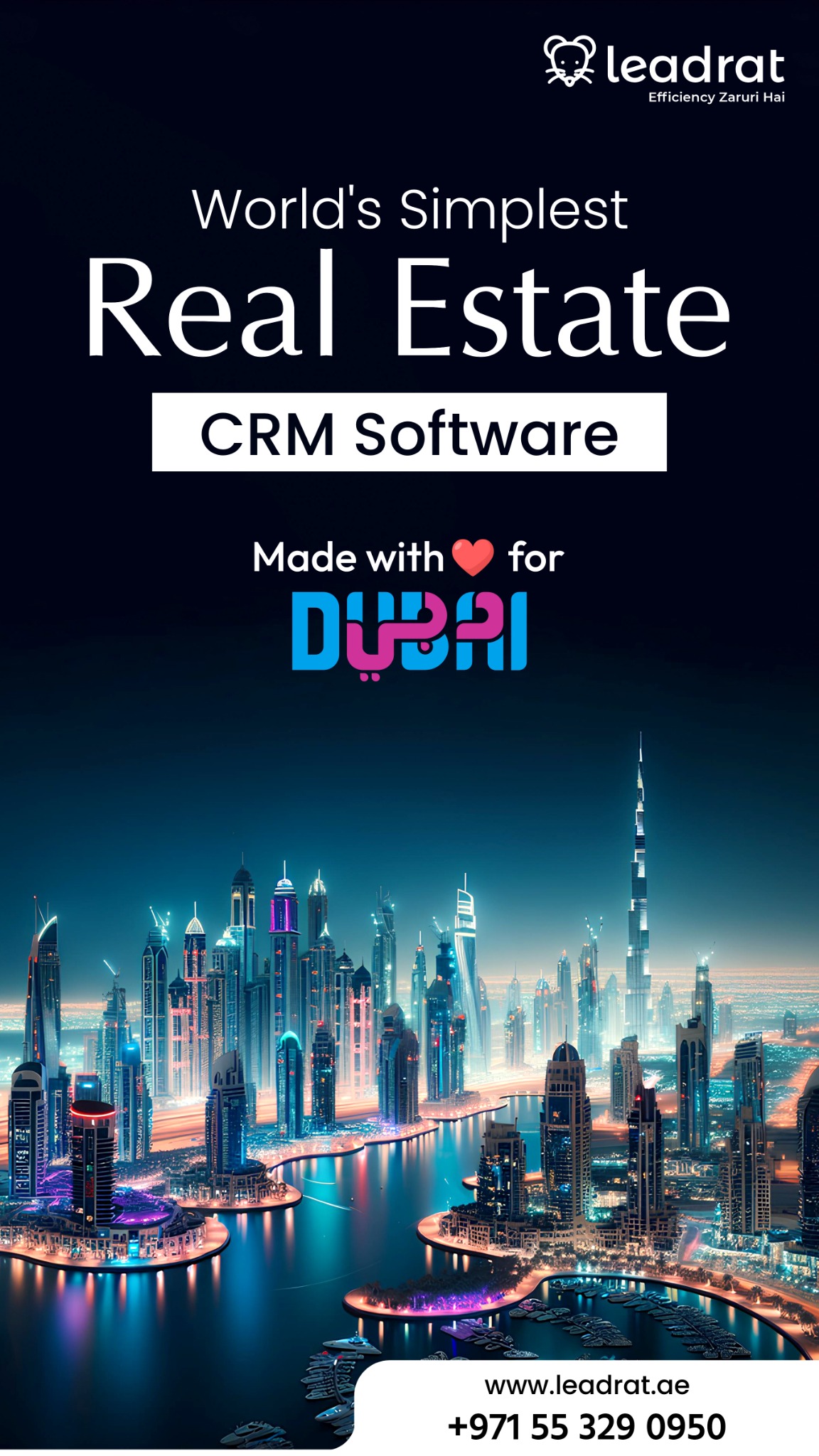 Leadrat CRM - Dubai - India Facebook ad
