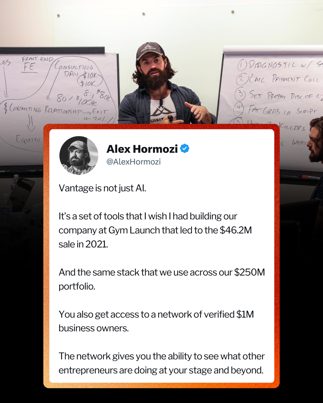 Alex Hormozi Facebook ad