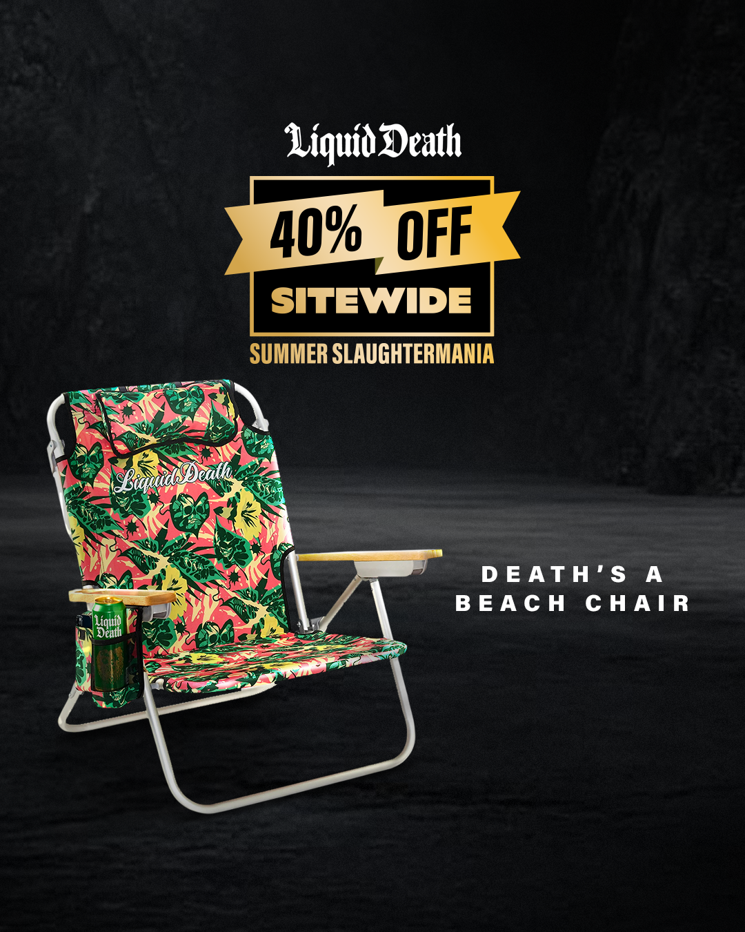Liquid Death Facebook ad