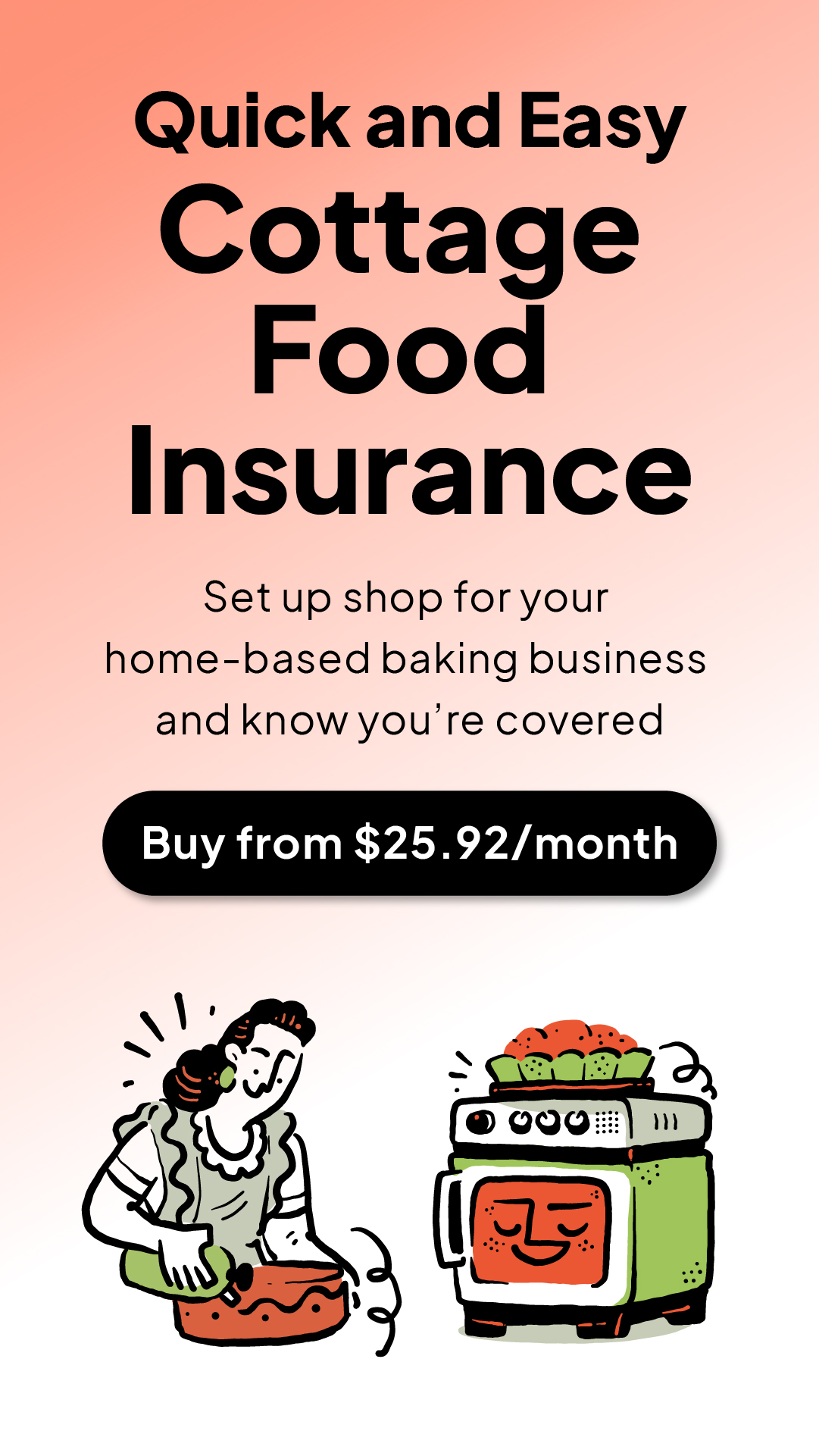 Food Liability Insurance Program Facebook ad