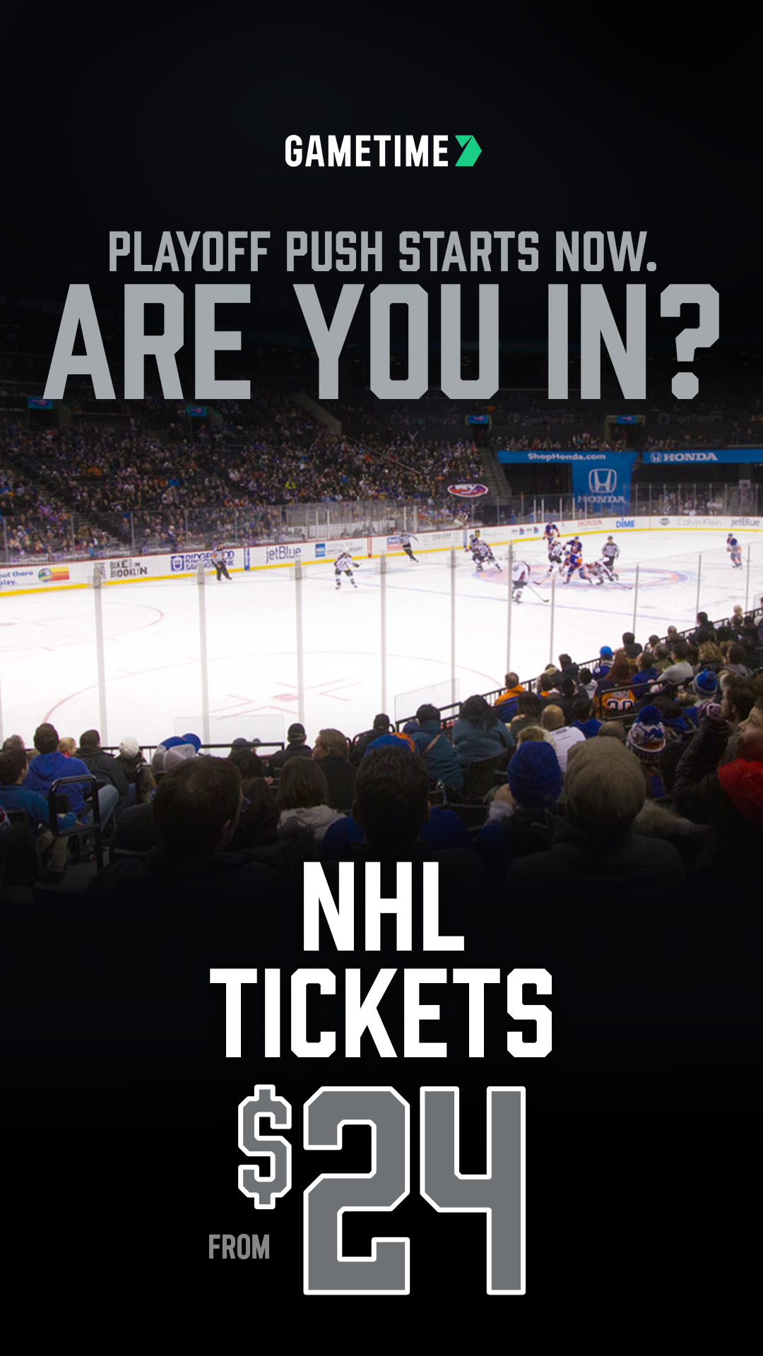 Gametime Facebook ad