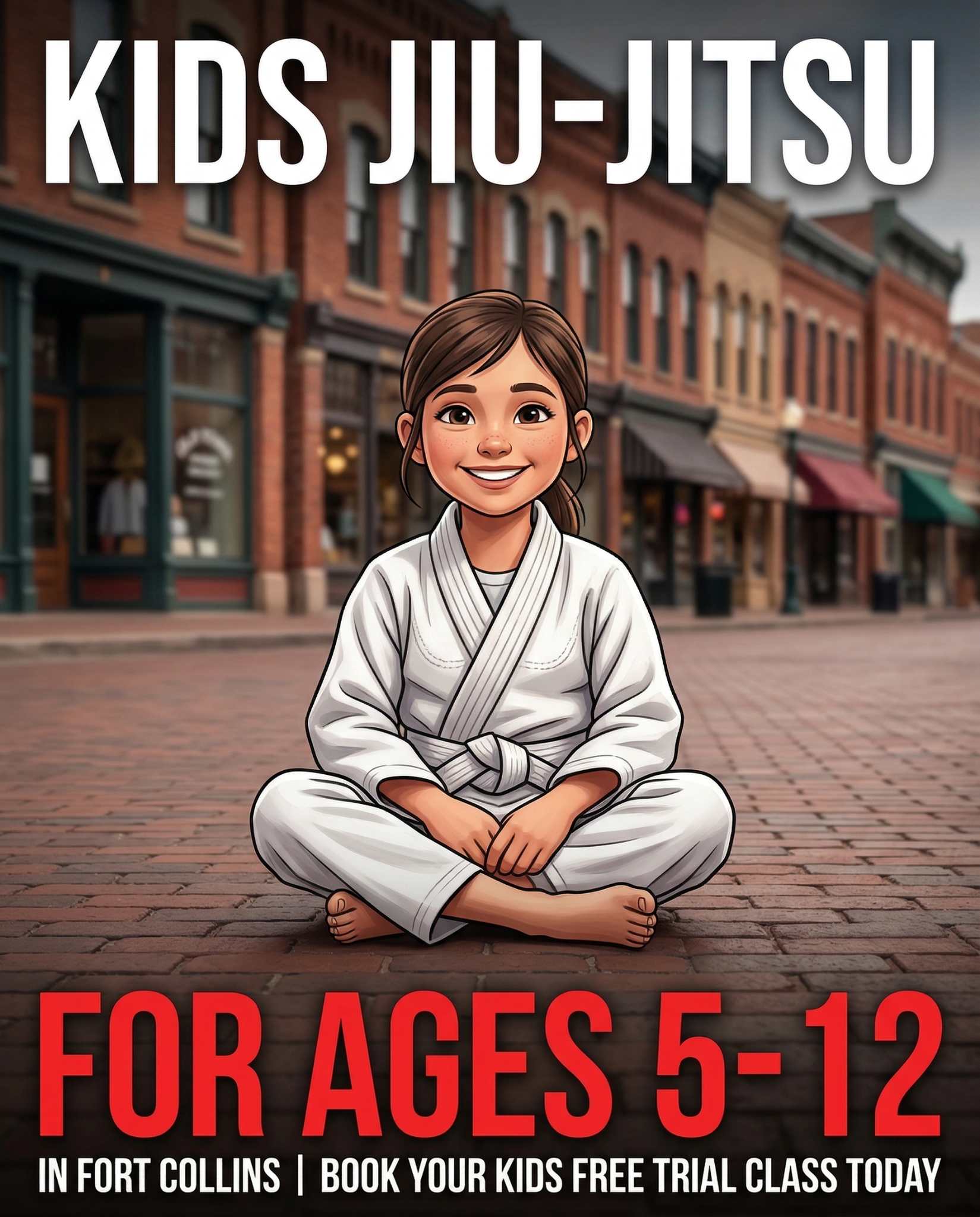 Total Ryu Martial Arts Facebook ad: Free Kids Martial Arts Class in Fort Collins