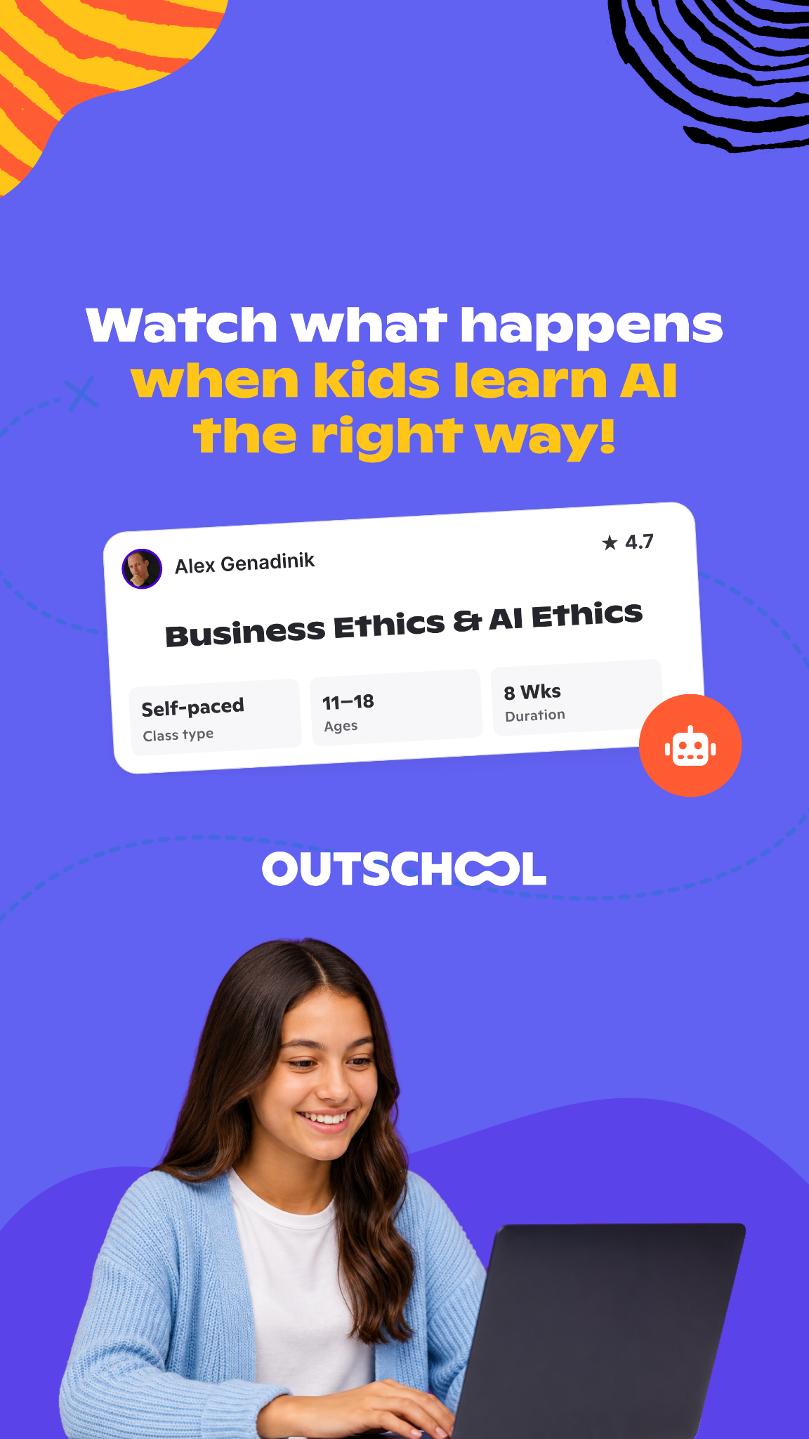 Outschool Facebook ad