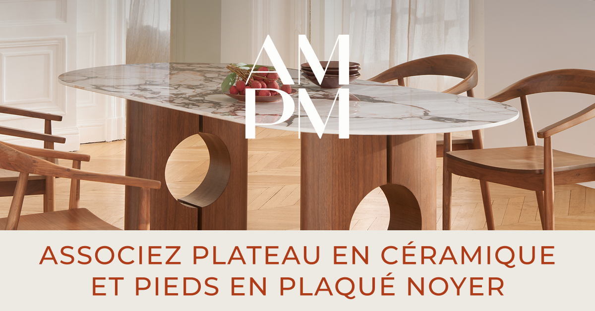 AM.PM. Facebook ad: Associez formes et matières