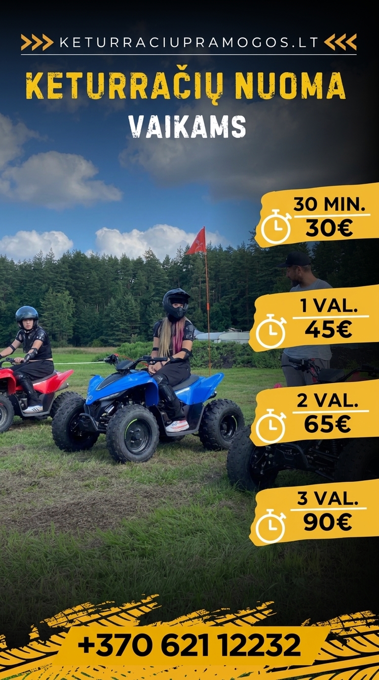 Keturračių Pramogos Facebook ad