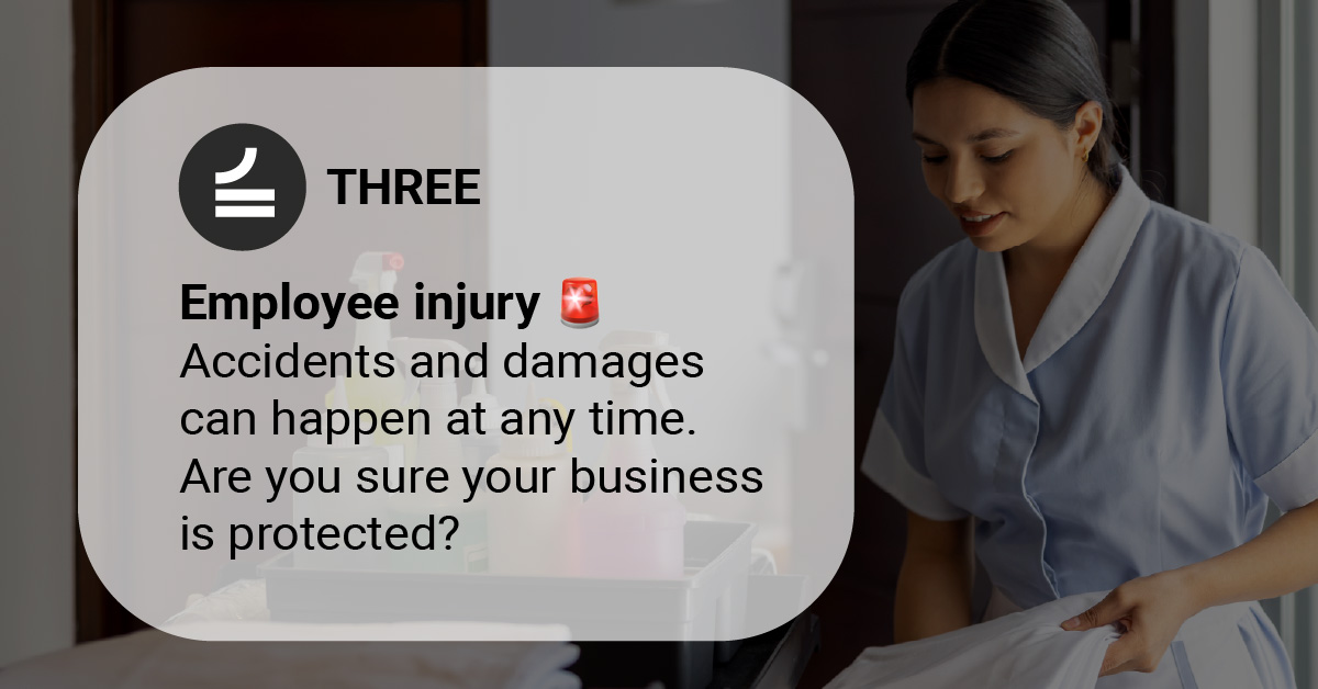 THREE Insurance Facebook ad from Mar 23, 2026