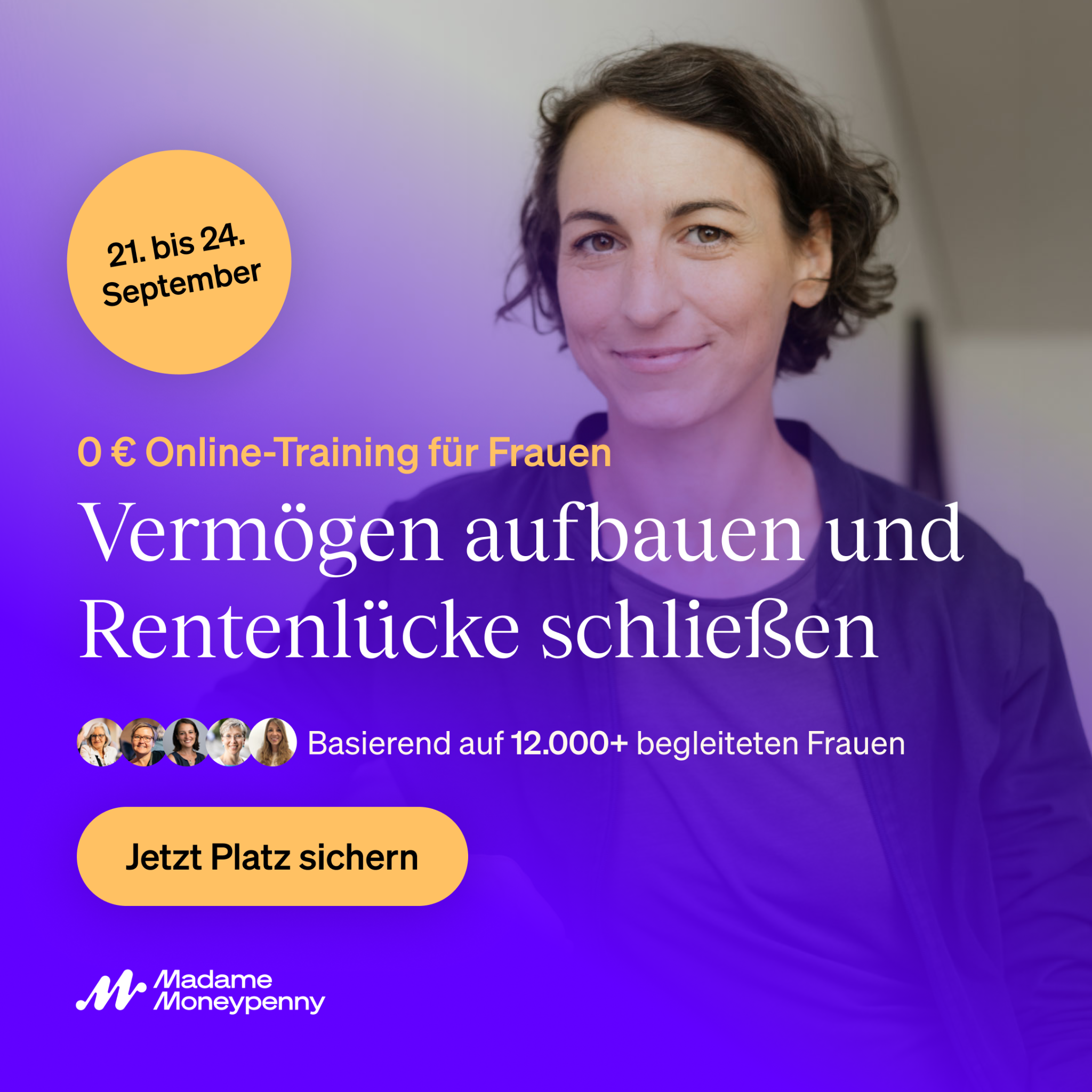 Madame Moneypenny Facebook ad