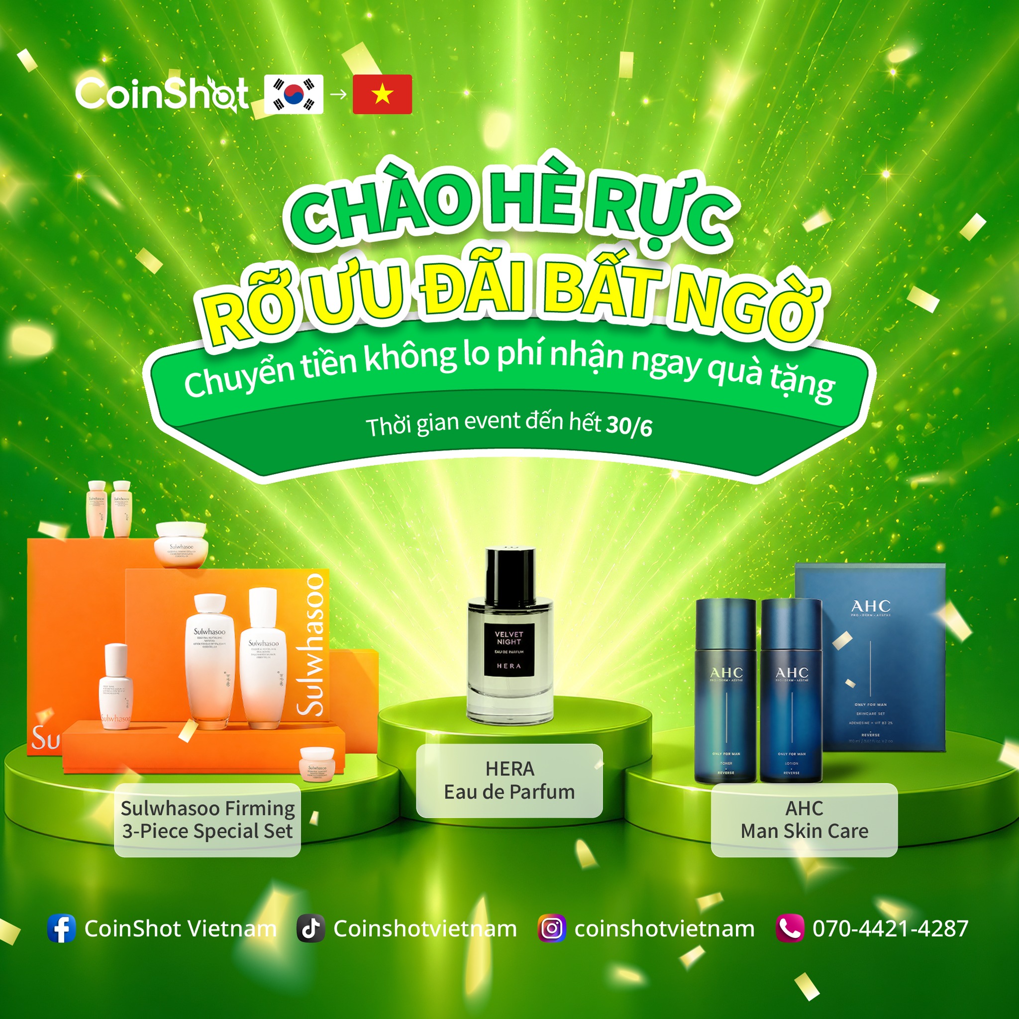 CoinShot Vietnam Facebook ad: CHÀO HÈ RỰC RỠ CÙNG EVENT CHUYỂN TIỀN…