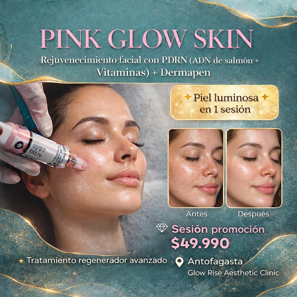 Cclinic glowrise Facebook ad: Glass Skin en 1 sesióna con nosotros