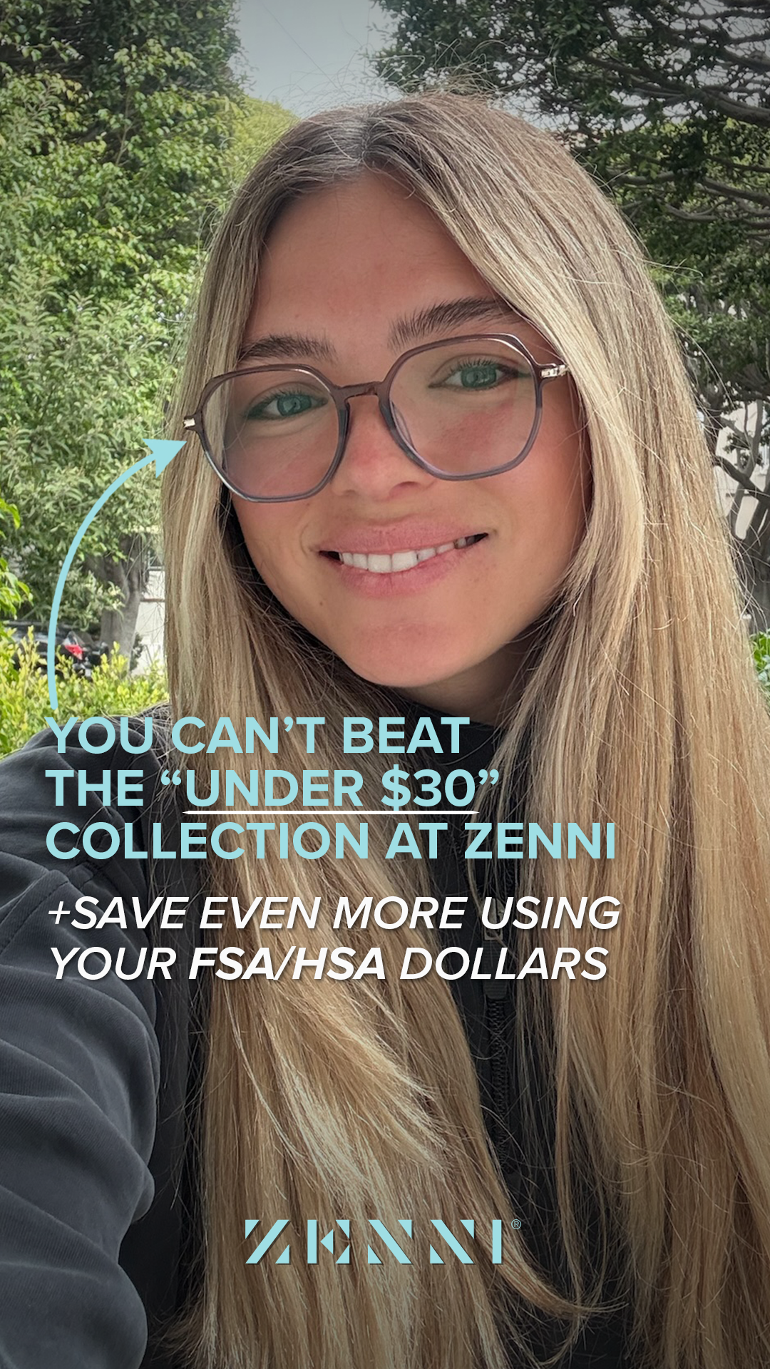 Zenni Optical Facebook ad