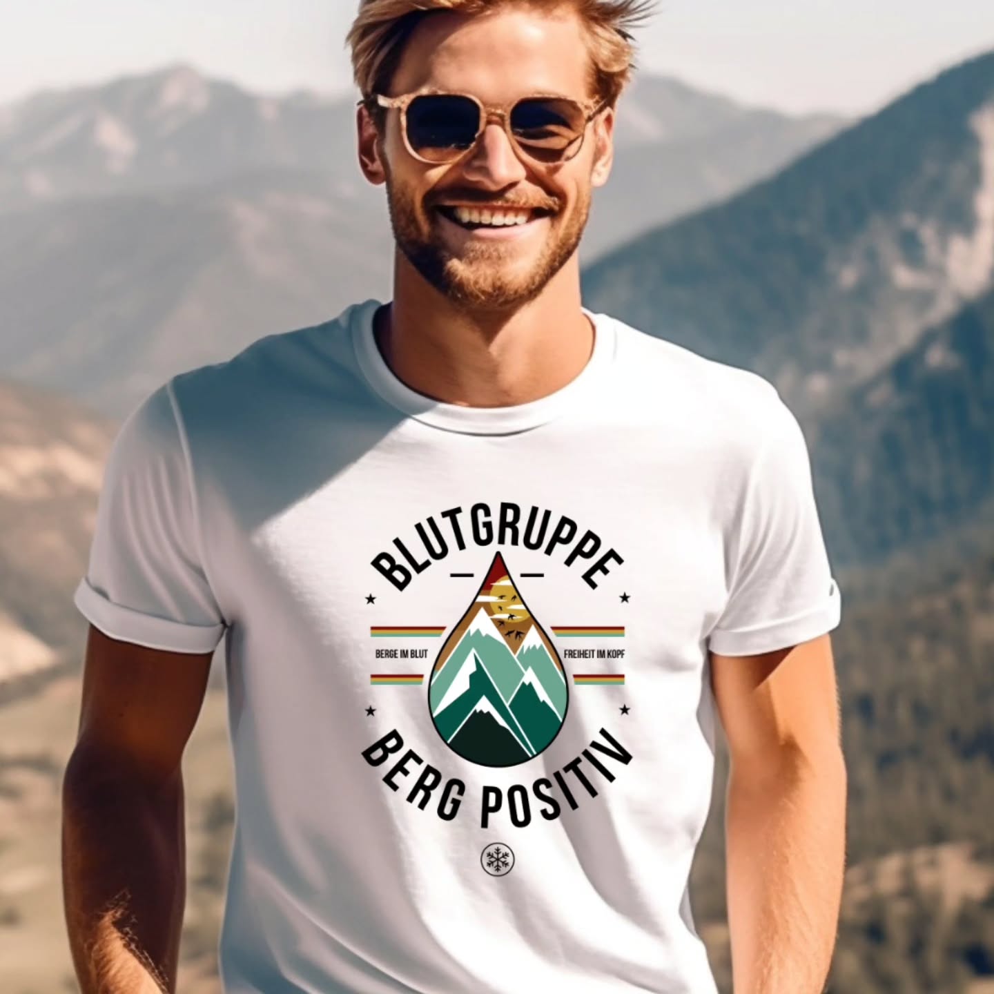 Berglovers Facebook ad: Blutgruppe: Berg Positiv, weil es nichts Besseres gibt…