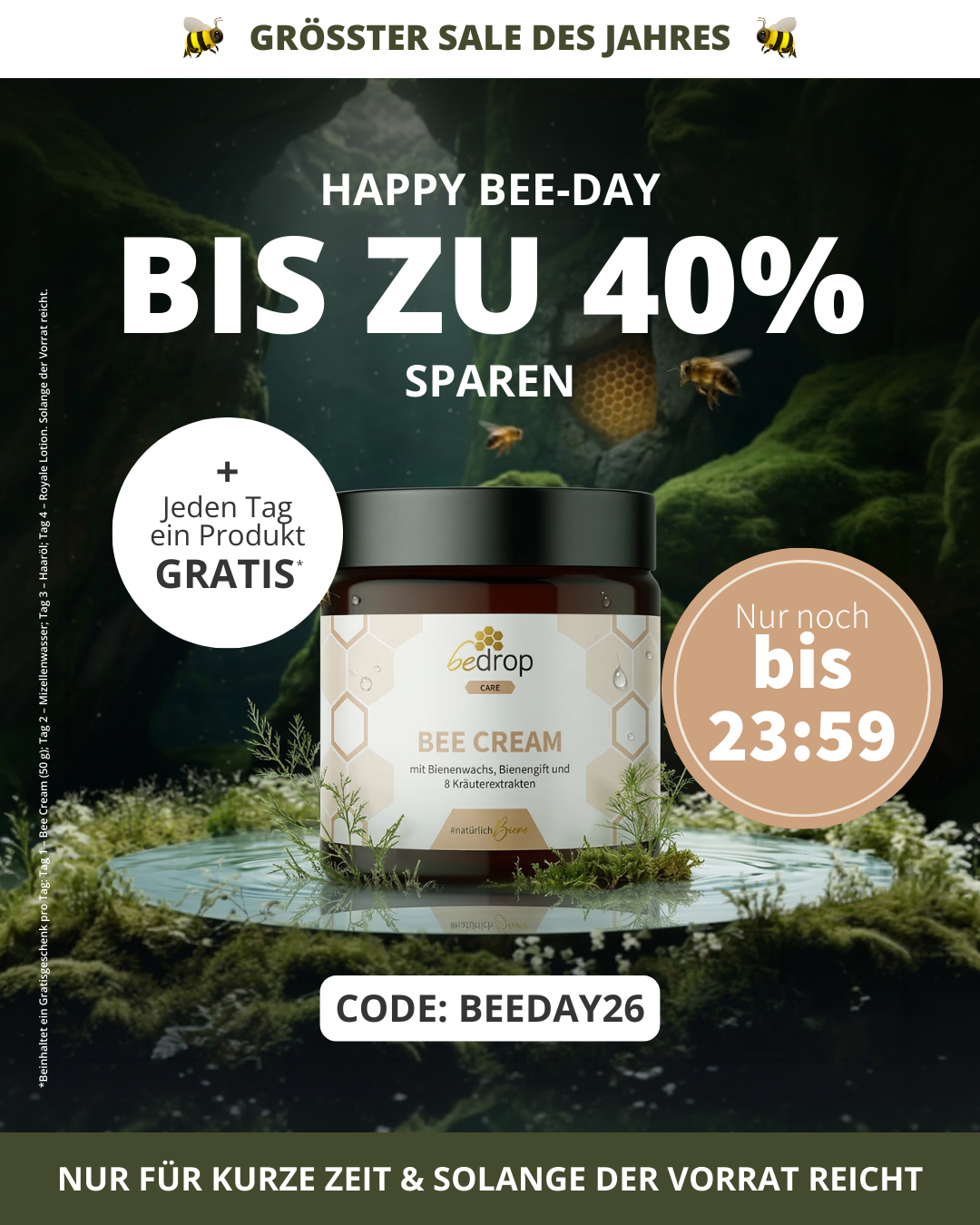 Bedrop #natürlichbiene Facebook ad