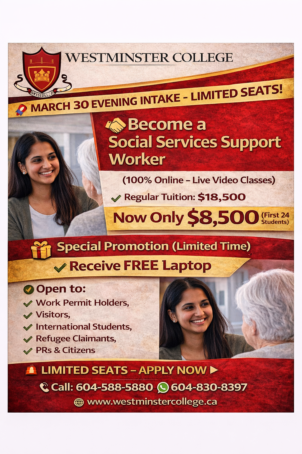 Westminster College Facebook ad