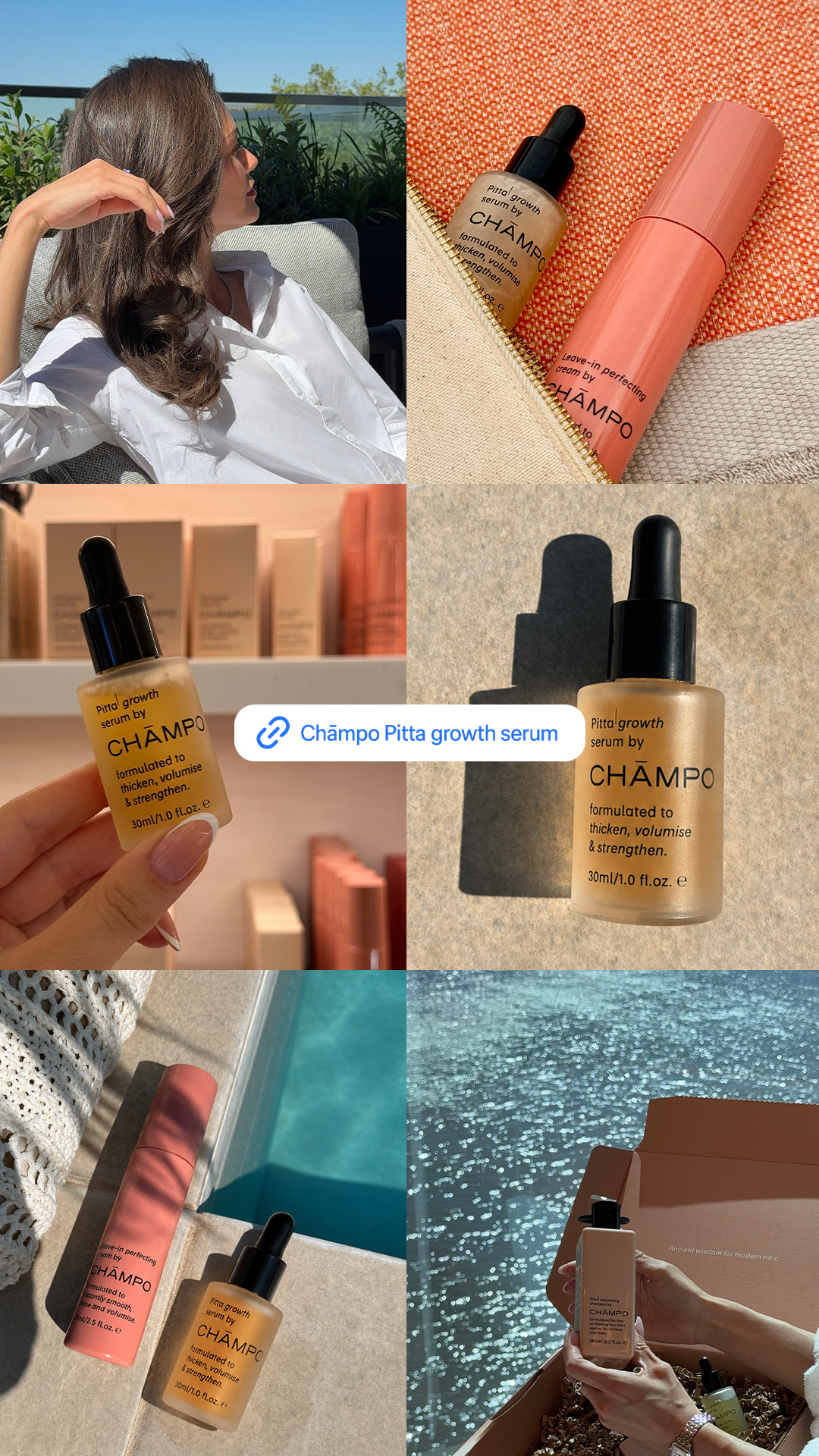 Chāmpo Haircare Facebook ad
