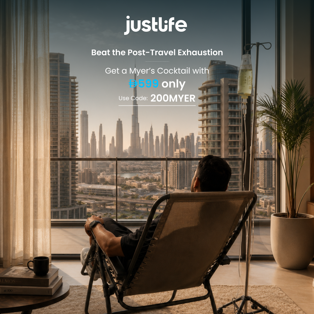 Justlife UAE Facebook ad: Keep Your Energy Going