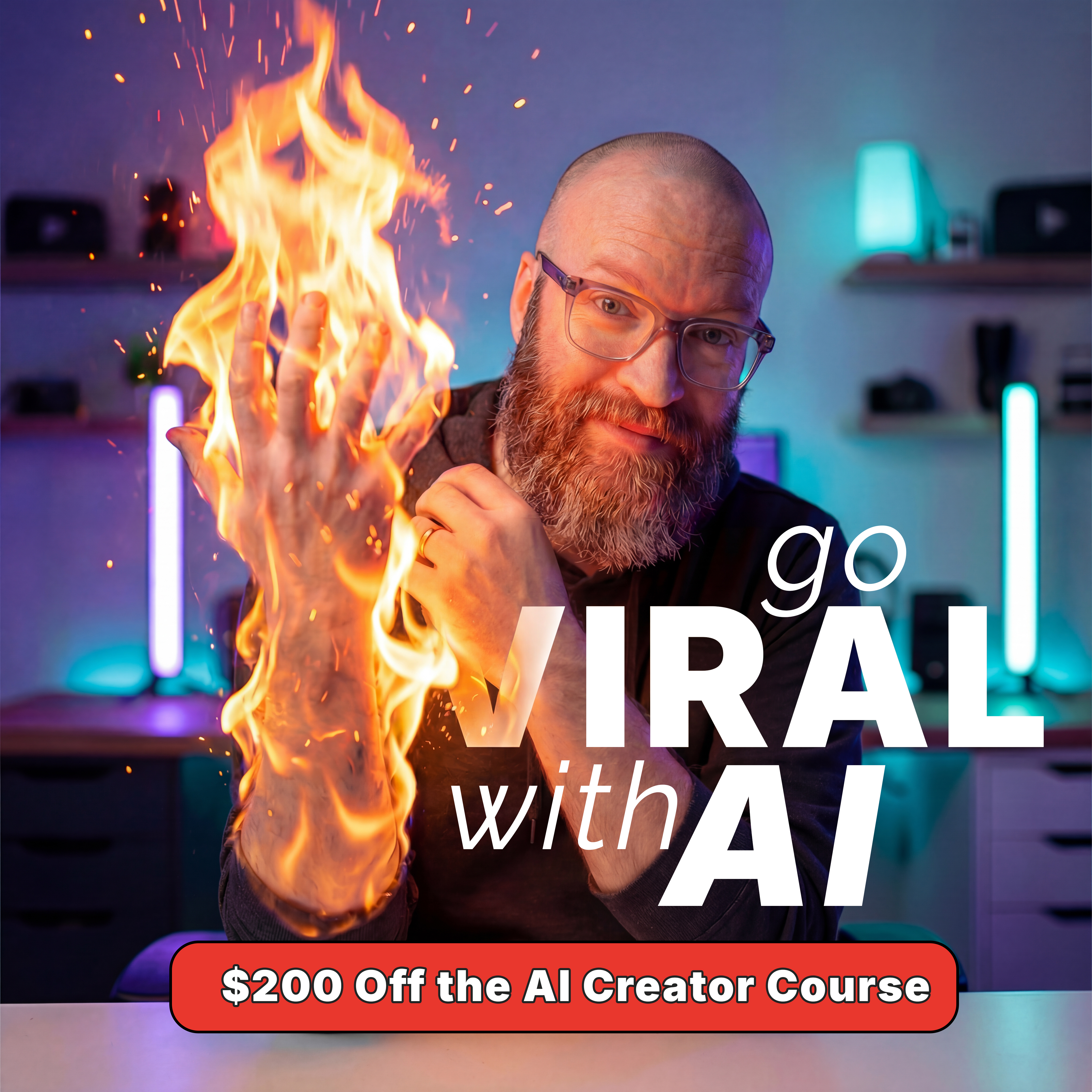 It Is Nick Miller Facebook ad: 68% Discount Ends Tonight AI Creator Course