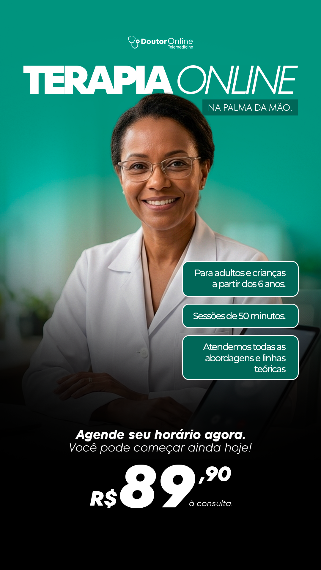 Doutor Online Telemedicina Facebook ad from Jul 6, 2026