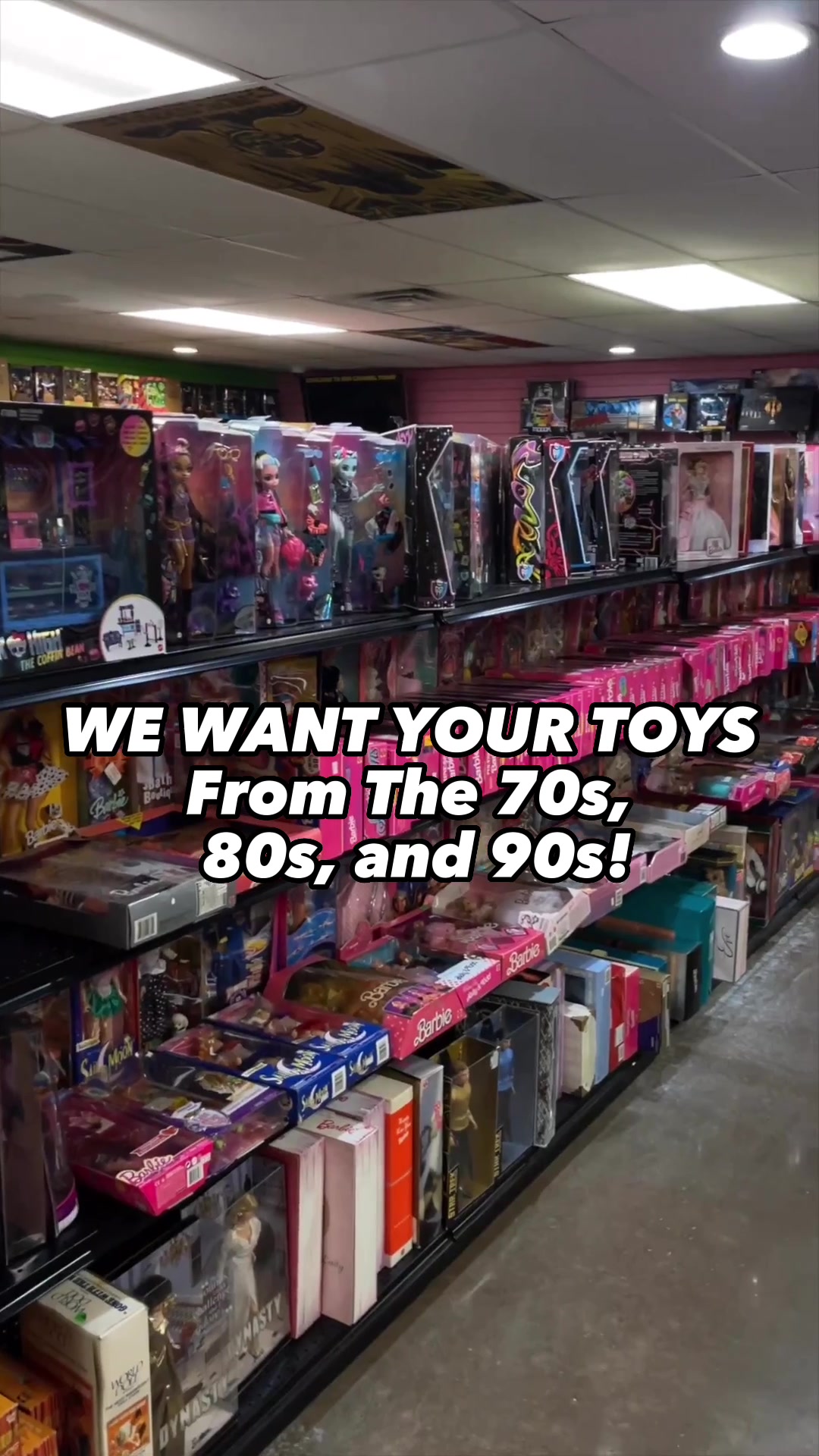 Dallas Vintage Toys Facebook ad: Turn Your Vintage Toys Into Cash