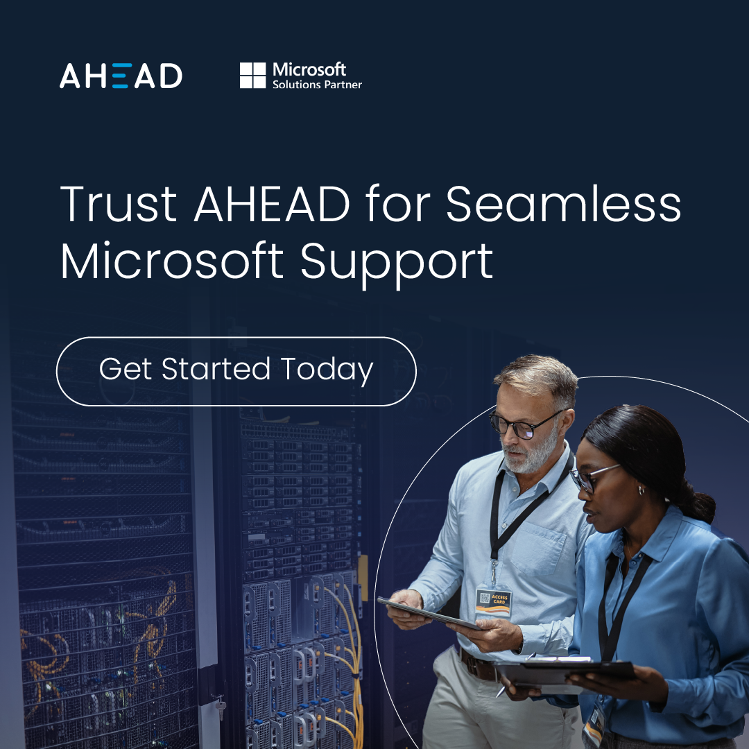 AHEAD Managed Services Facebook ad: Expert Solutions, Anytime, Anywhere