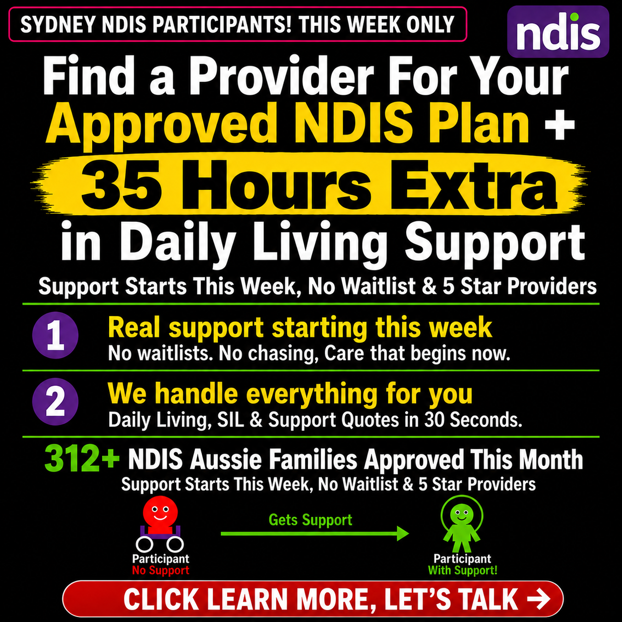 Simply Supported Facebook ad