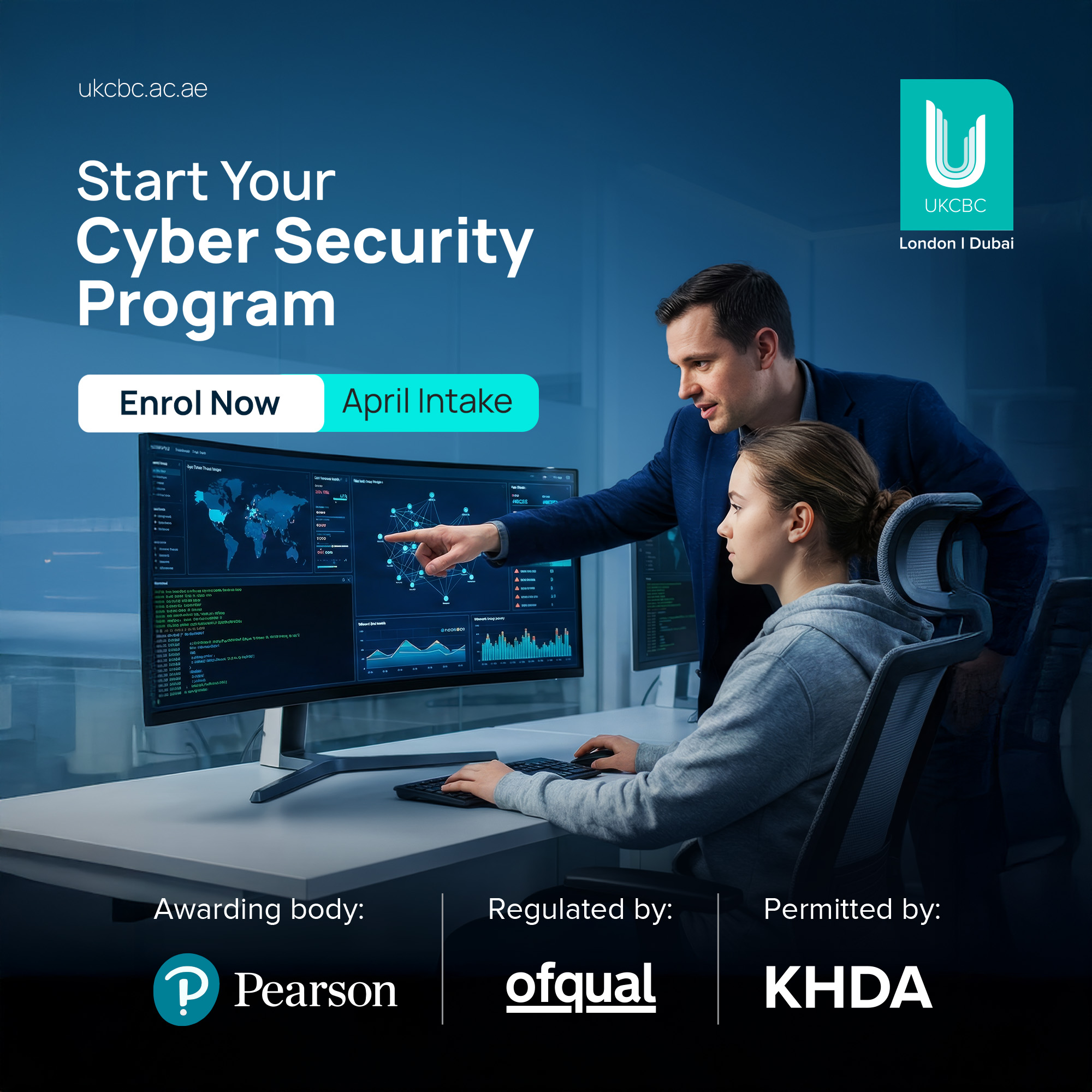 UK College of Business and Computing - Dubai Campus Facebook ad from May 20, 2026