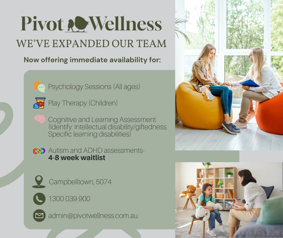 Pivot Wellness Facebook ad: We’ve Expanded Our Team!