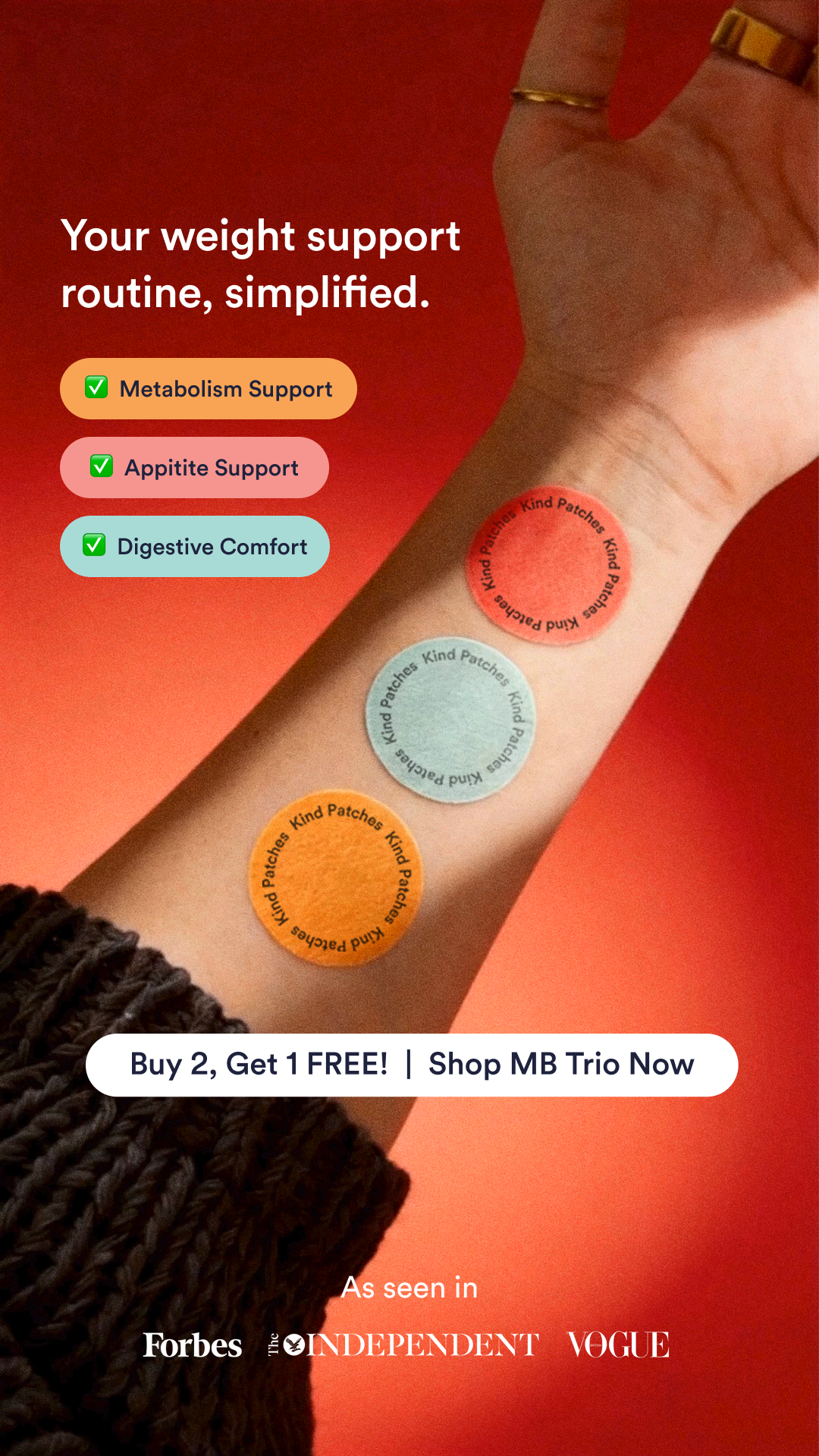 Kind Patches Facebook ad