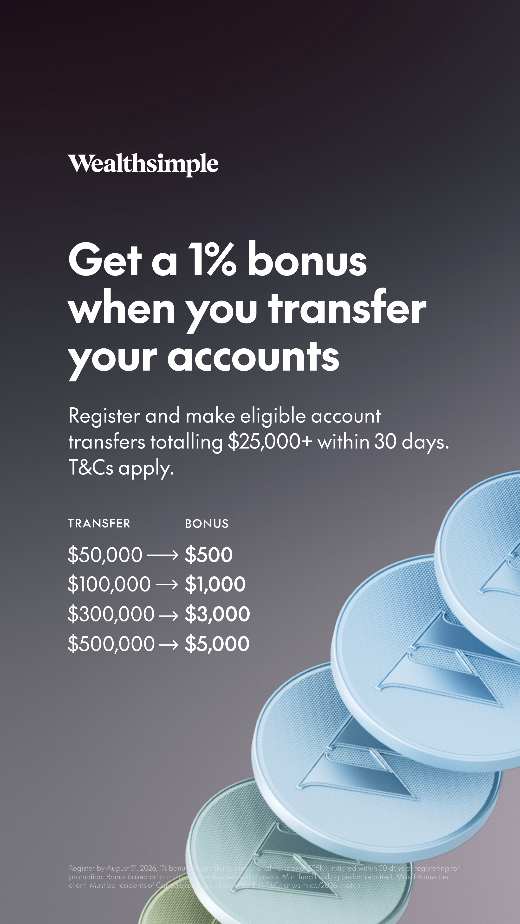 Wealthsimple Facebook ad