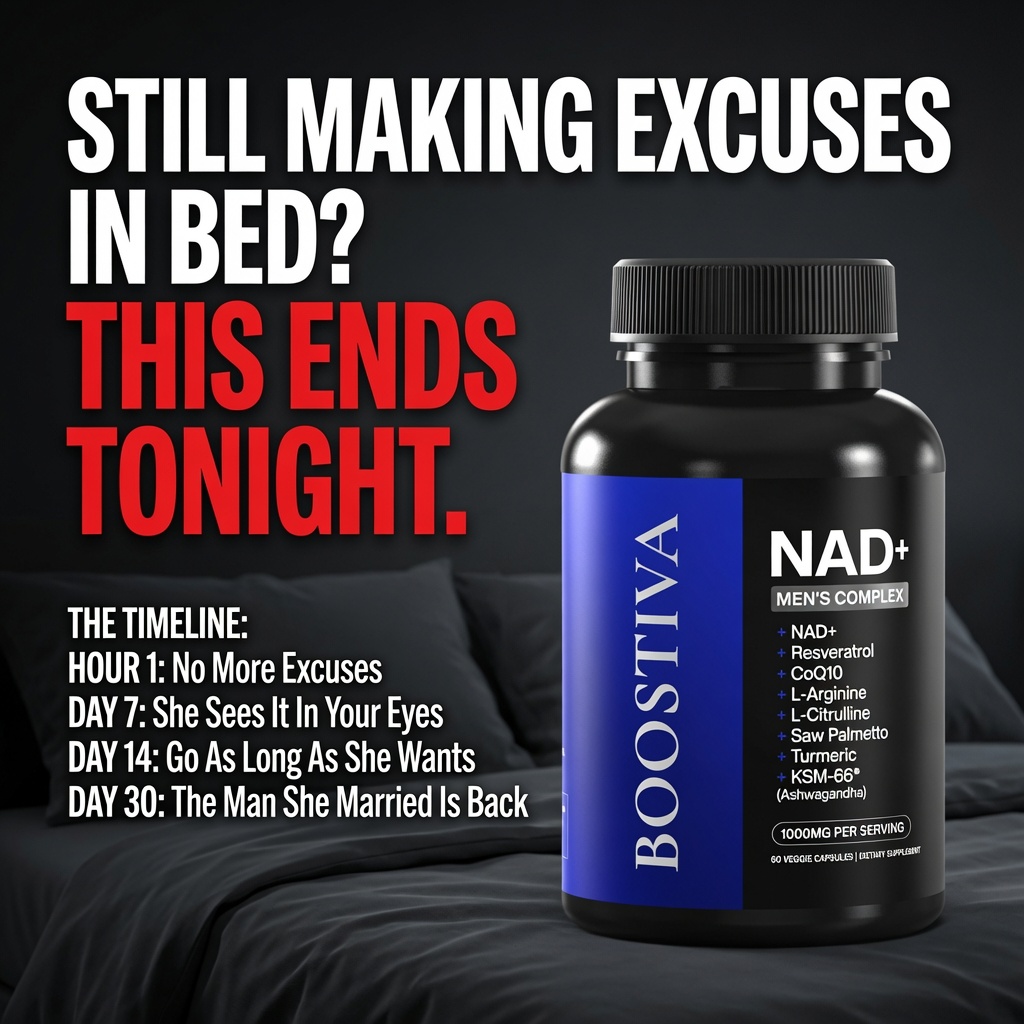 Boostiva Health Facebook ad: The Men’s NAD+ Formula Everyone Is Talking About