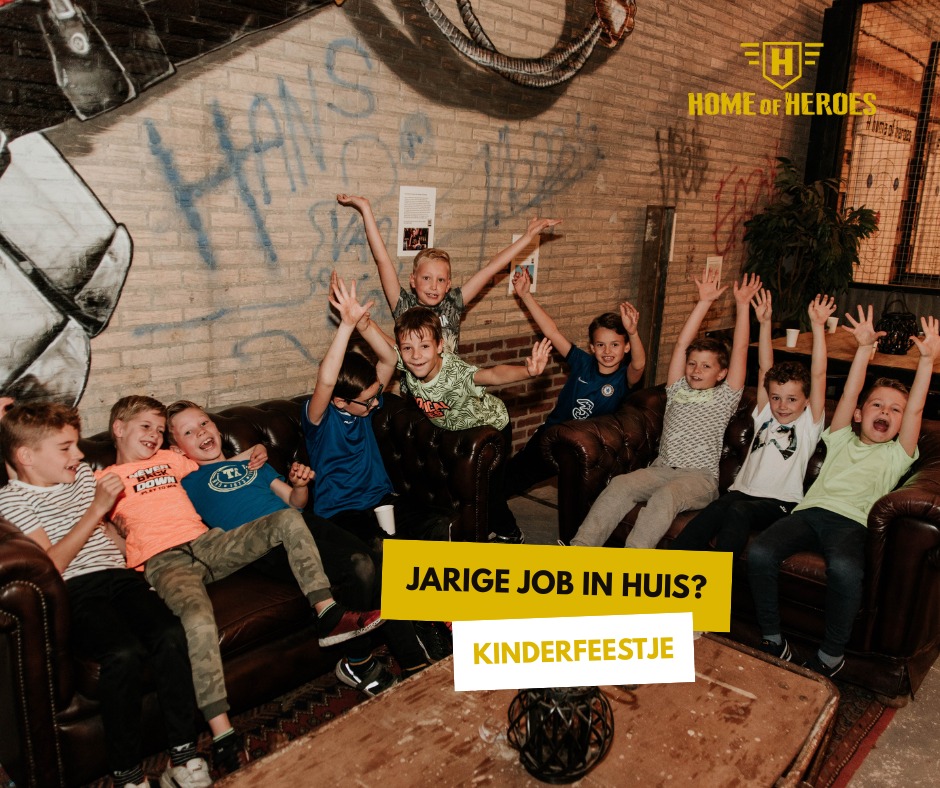 Home of Heroes Facebook ad: Kinderfeestjes