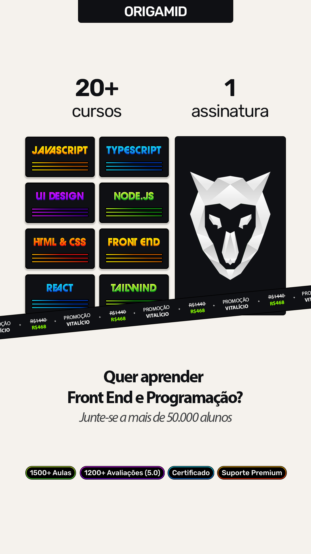 Origamid Facebook ad: Origamid Volta às Aulas