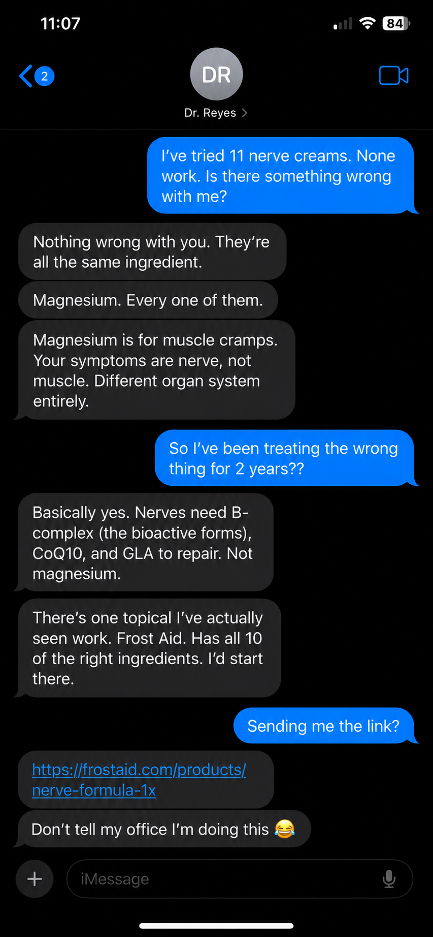 Frost Aid Facebook ad
