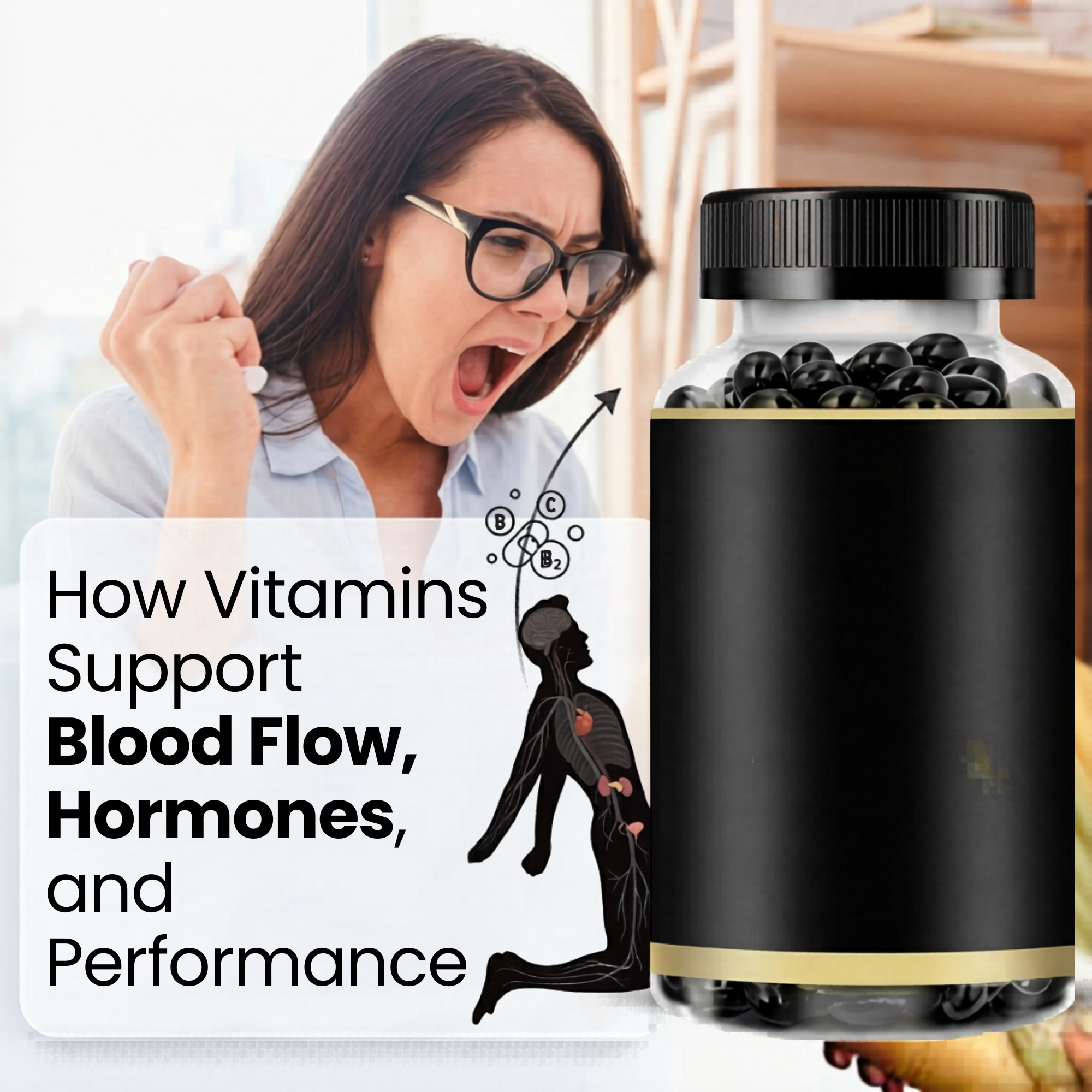 SeniorLife Horizon Facebook ad: Vitamins That May Support Male Performance and Vitality
