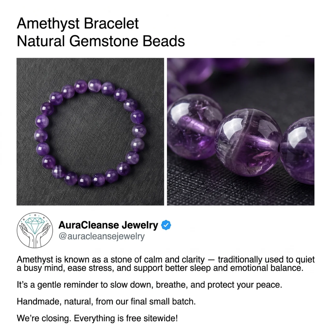 AuraCleanse Jewelry Facebook ad: Everything For Free