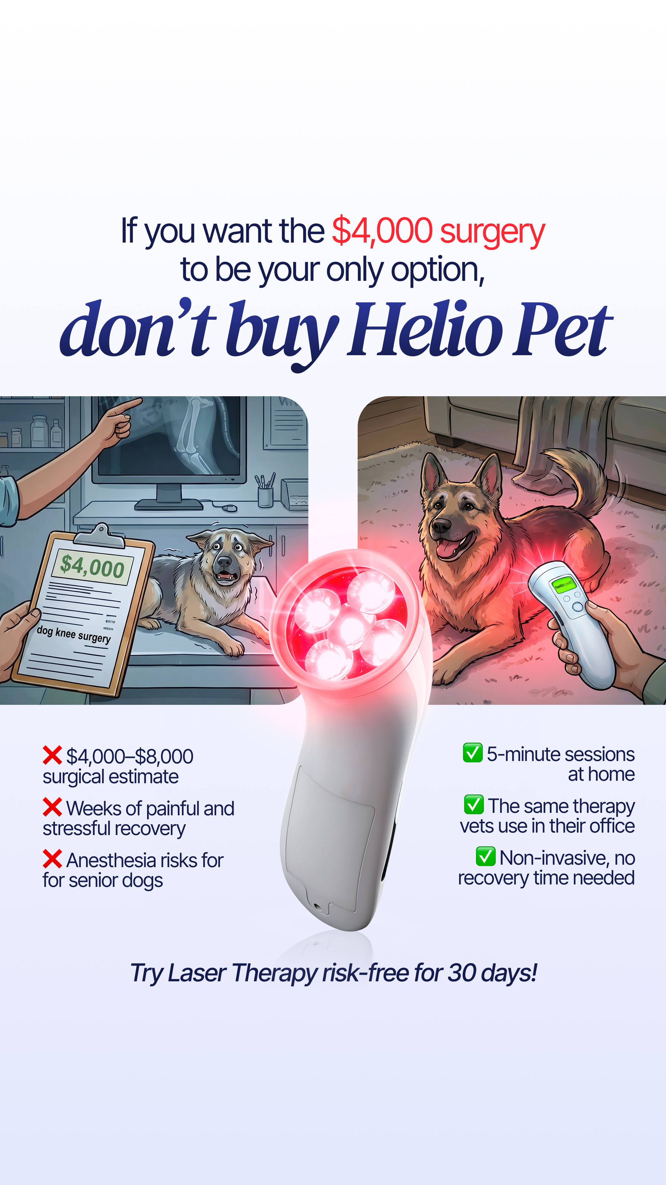 Helio Pet Facebook ad