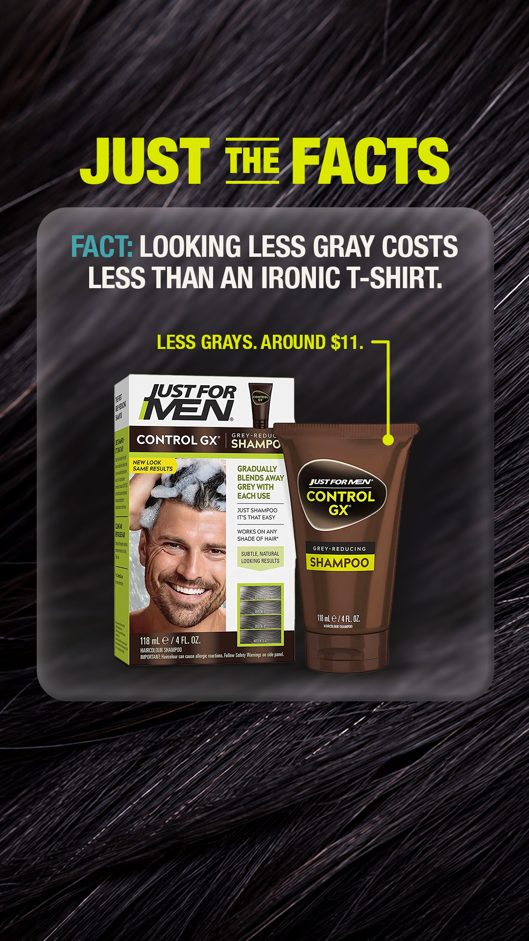 Just For Men Facebook ad from Jul 31, 2026