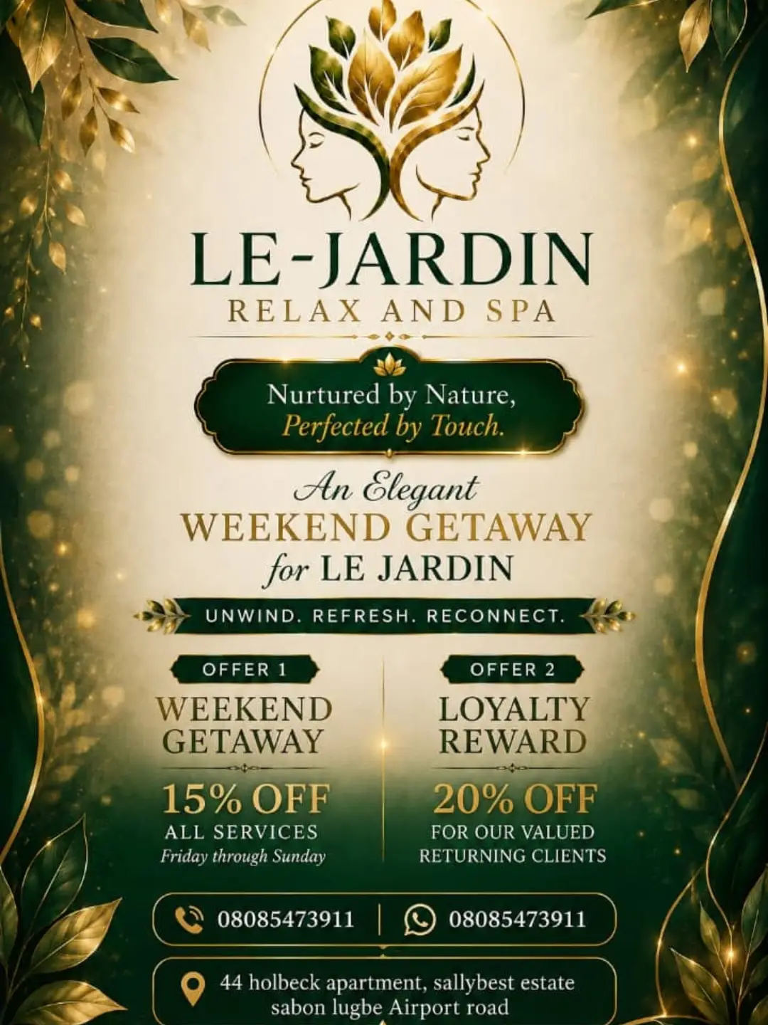le_jardin_relax_and_spa Facebook ad from Jul 8, 2026
