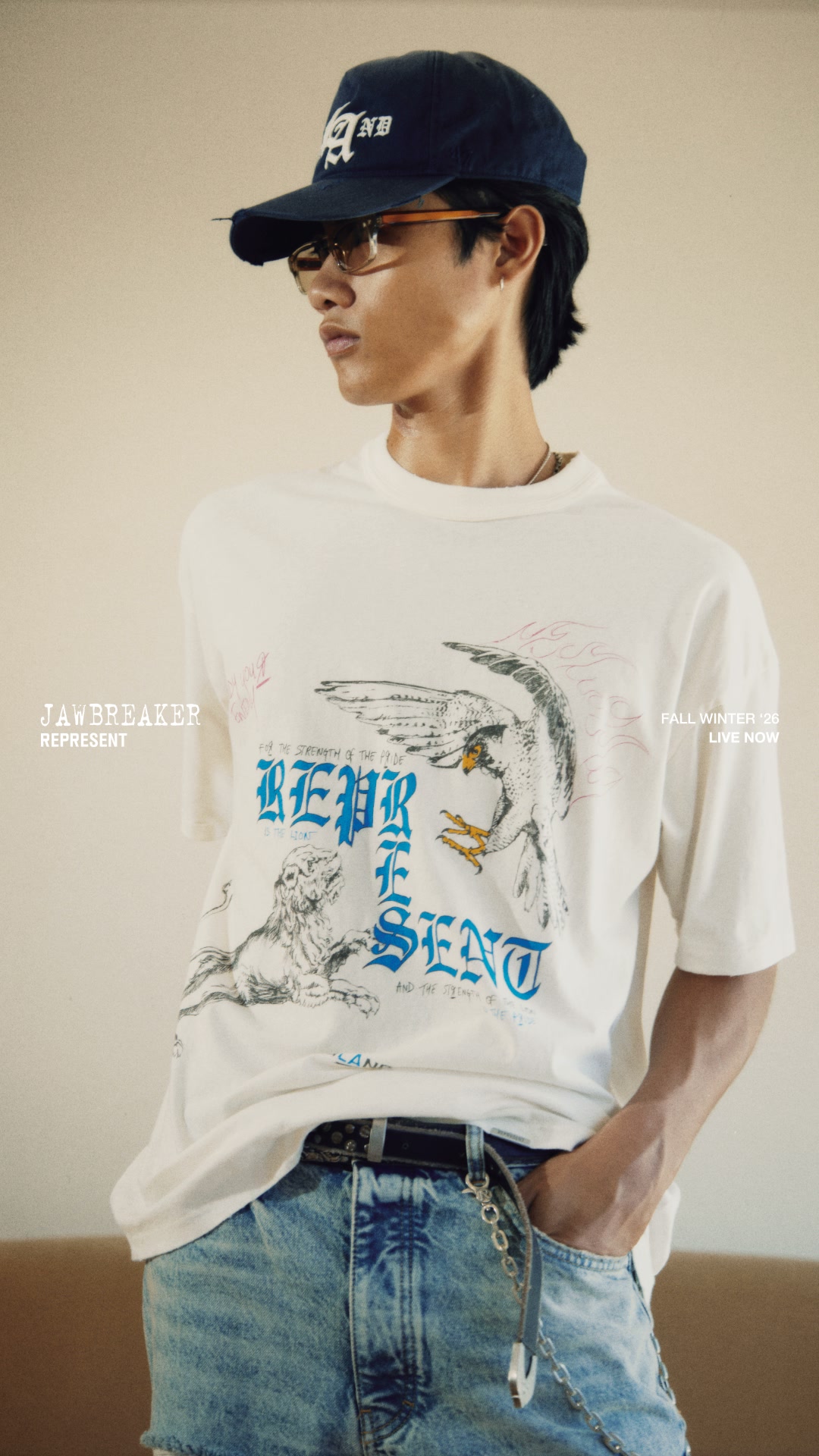 Represent Clo Facebook ad: Represent Fall Winter ‘26 Collection.