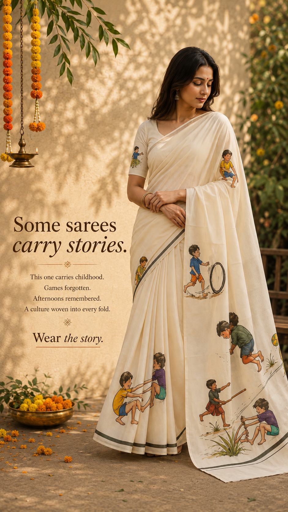 Kalyan Silks Online Facebook ad: The Happiest Things Were Free
