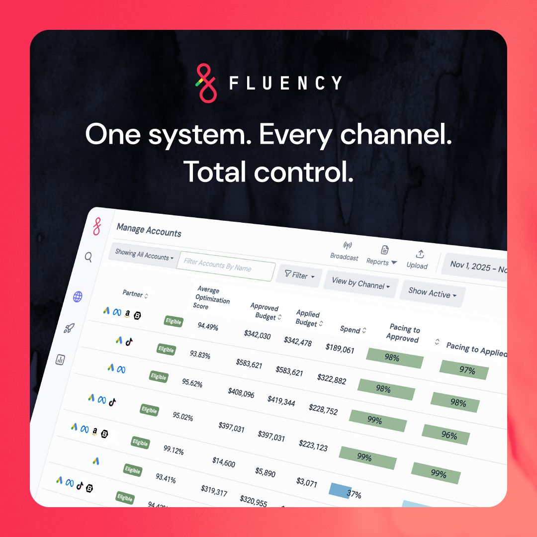 Fluency Facebook ad: Centralize, Automate, and Scale Advertising with Fluency