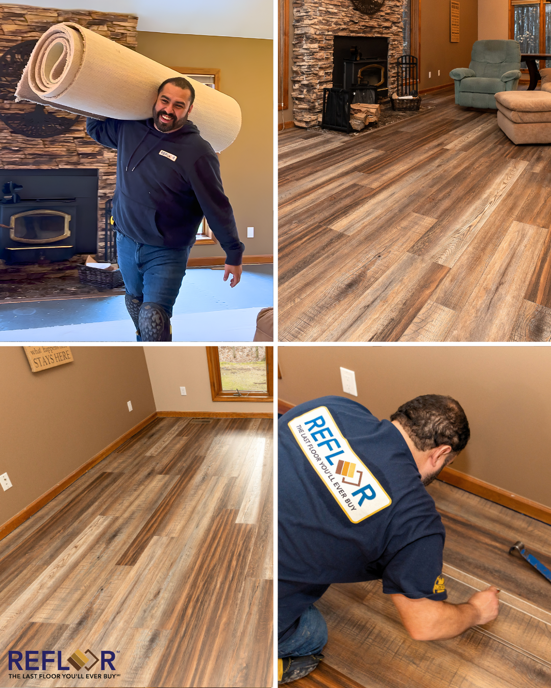 Refloor Facebook ad: MICHIGAN: Get 75% OFF Flooring Installation!