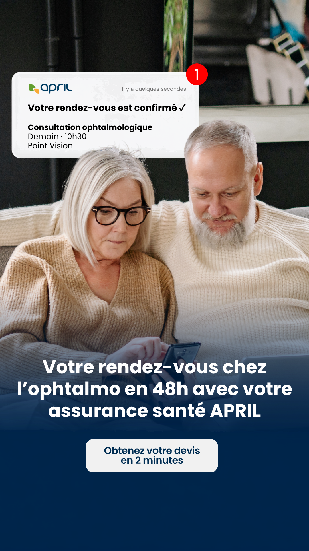 APRIL Facebook ad from Sep 14, 2026