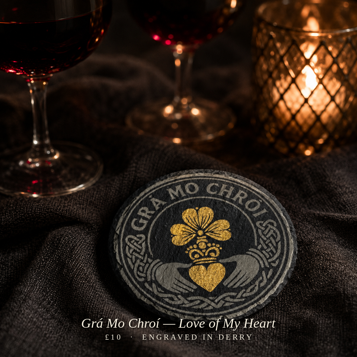Foyle Engraving Co Facebook ad: Grá Mo Chroí, Love of My Heart