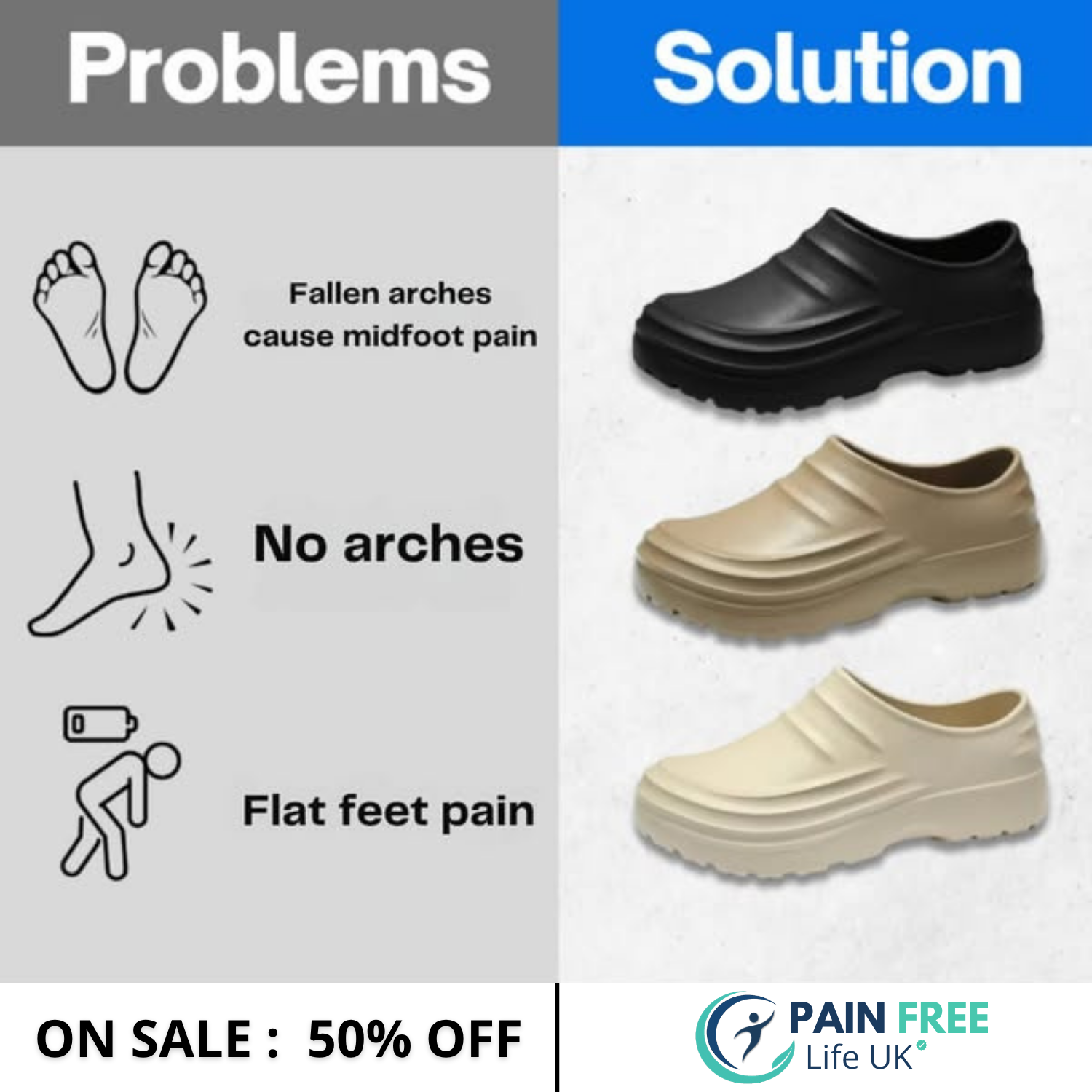 Pain Free Life UK Facebook ad: 60-day money-back guarantee