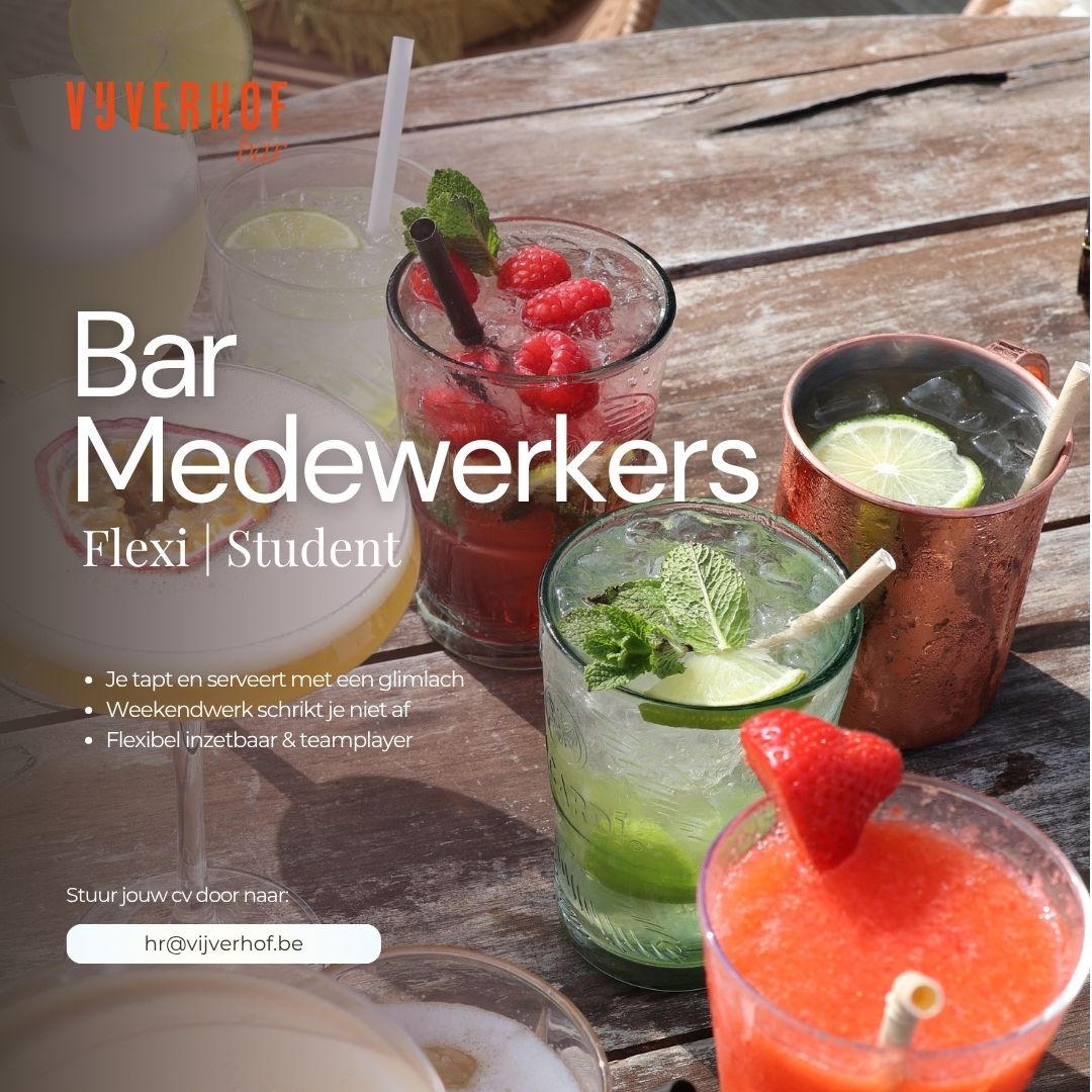 Vijverhof Facebook ad: Vacature Barmedewerker